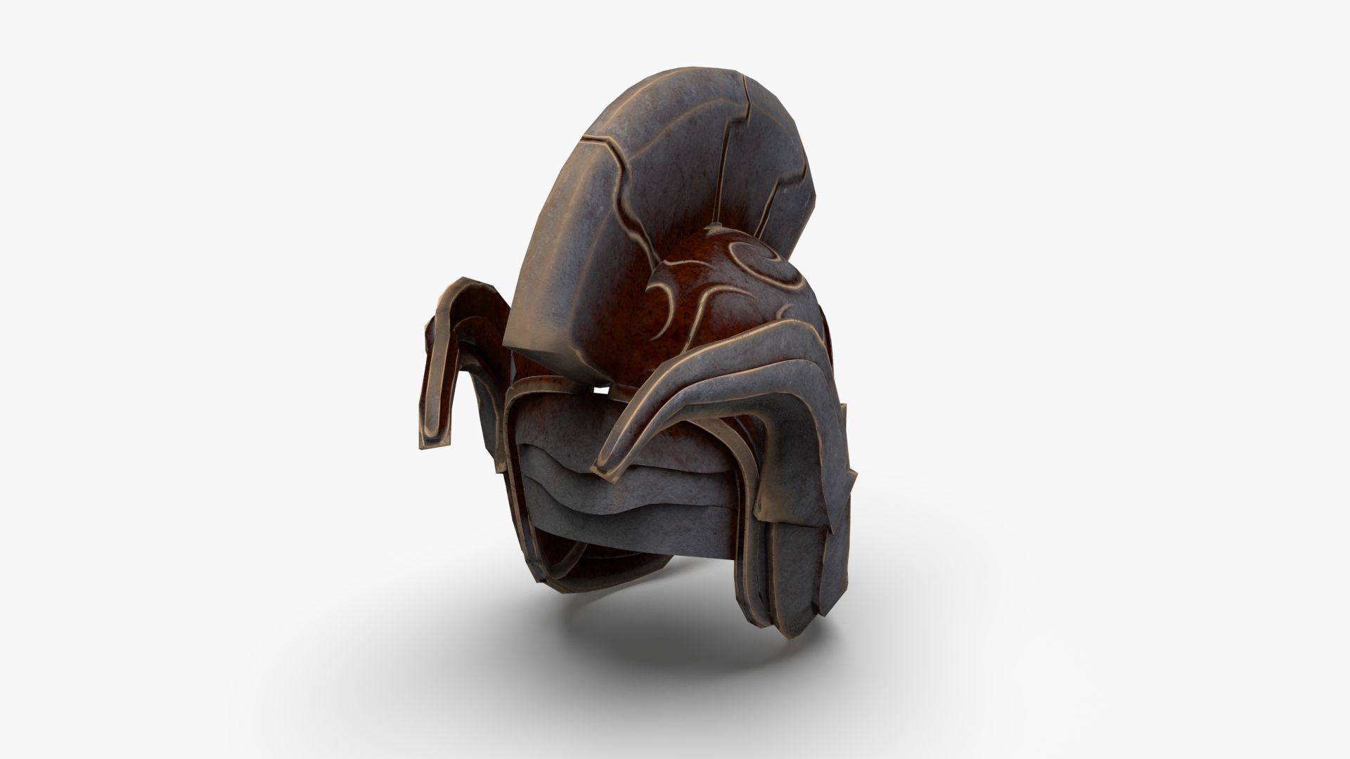 Roman Centurion Helmet Ancient Low-poly 3D model_14