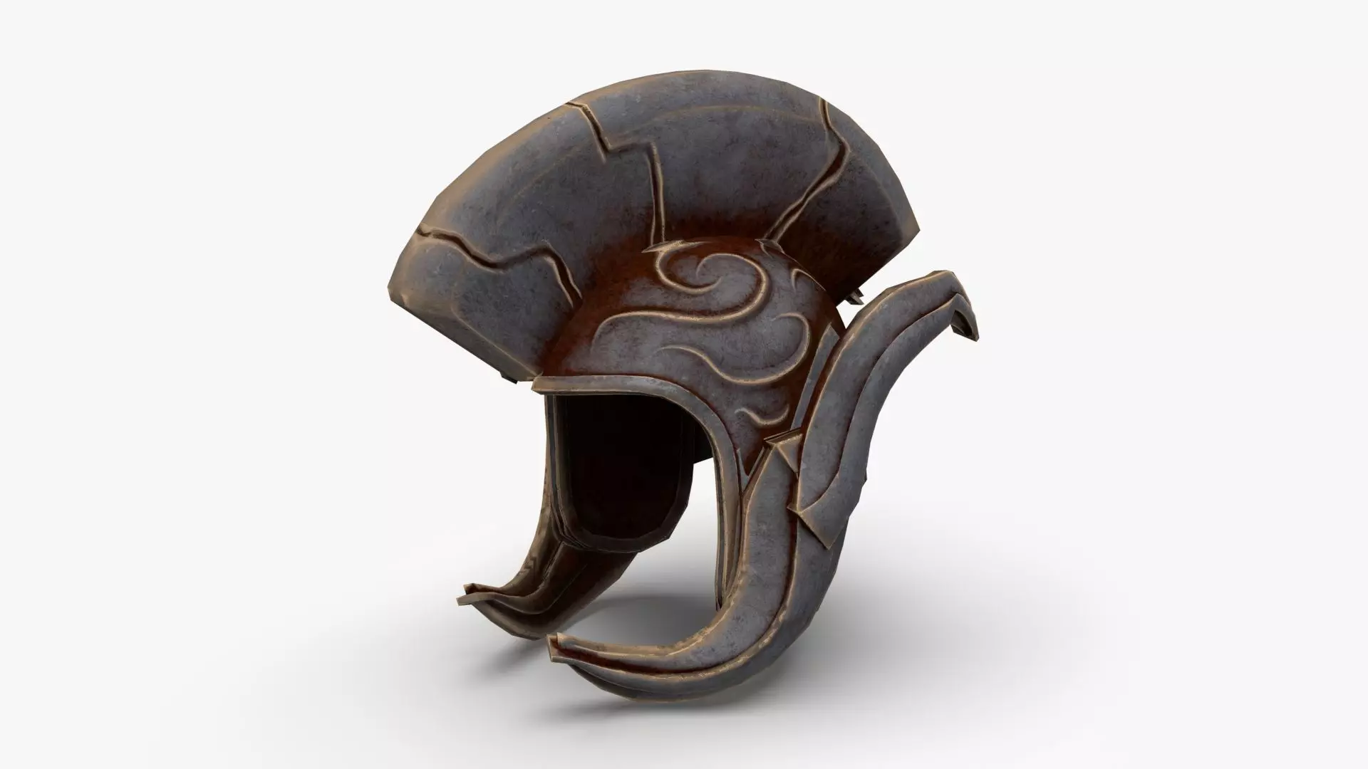 Roman Centurion Helmet Ancient Low-poly 3D model_0