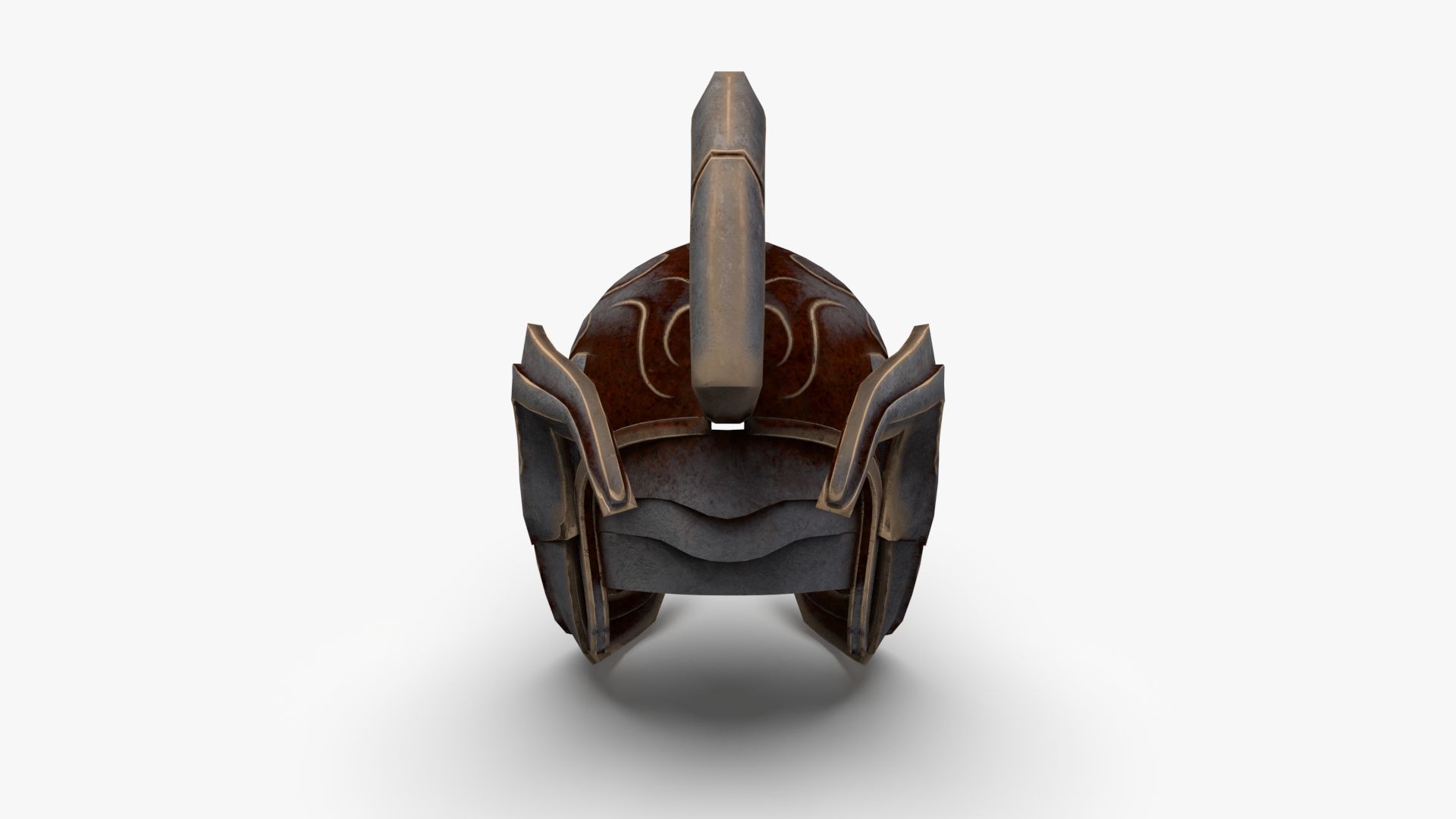 Roman Centurion Helmet Ancient Low-poly 3D model_1