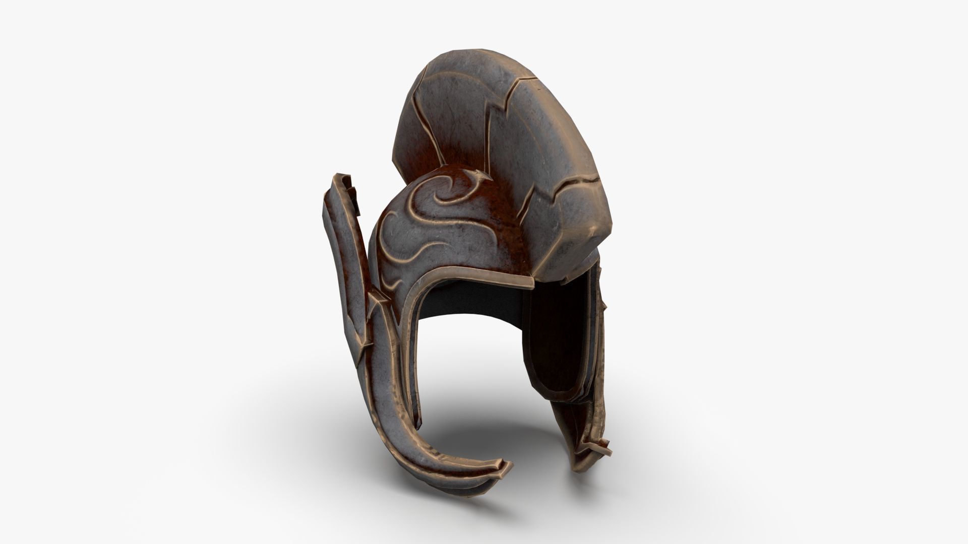 Roman Centurion Helmet Ancient Low-poly 3D model_9