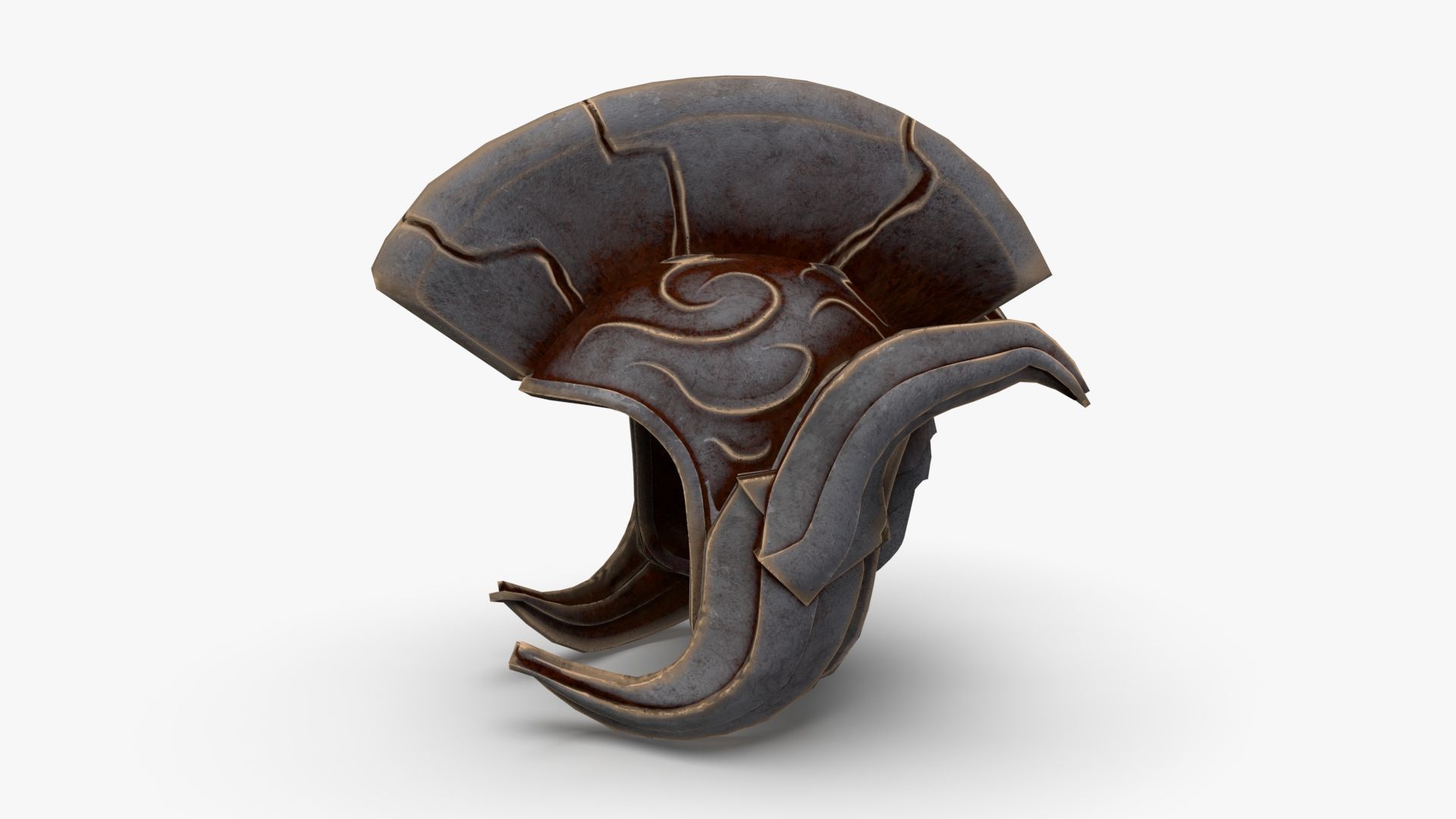 Roman Centurion Helmet Ancient Low-poly 3D model_5