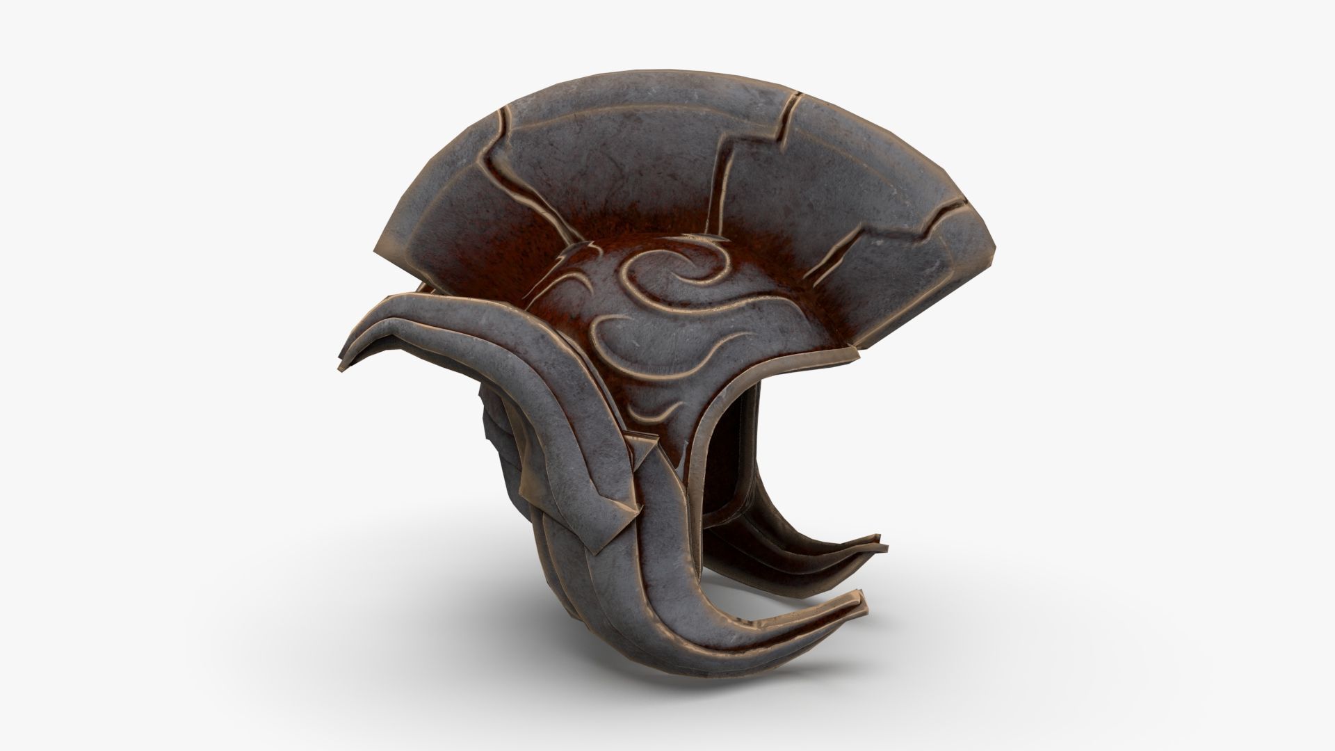 Roman Centurion Helmet Ancient Low-poly 3D model_11