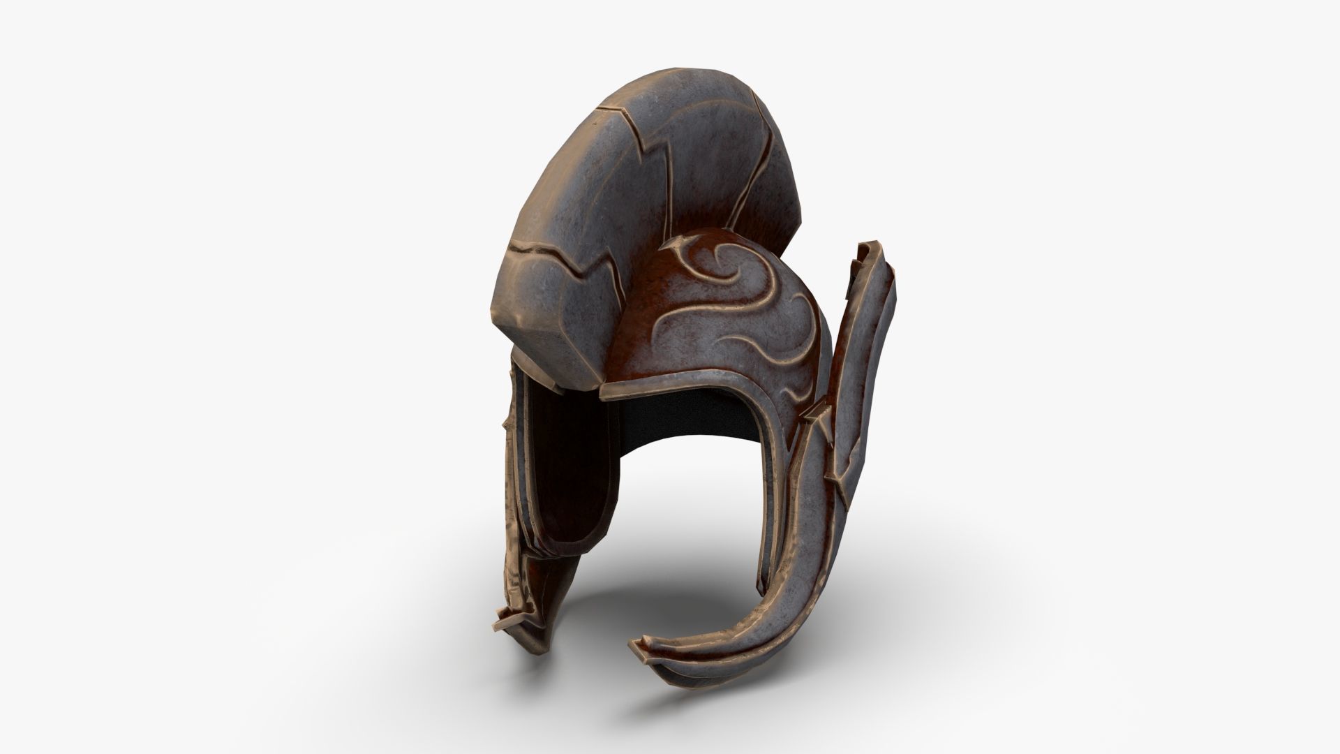 Roman Centurion Helmet Ancient Low-poly 3D model_7