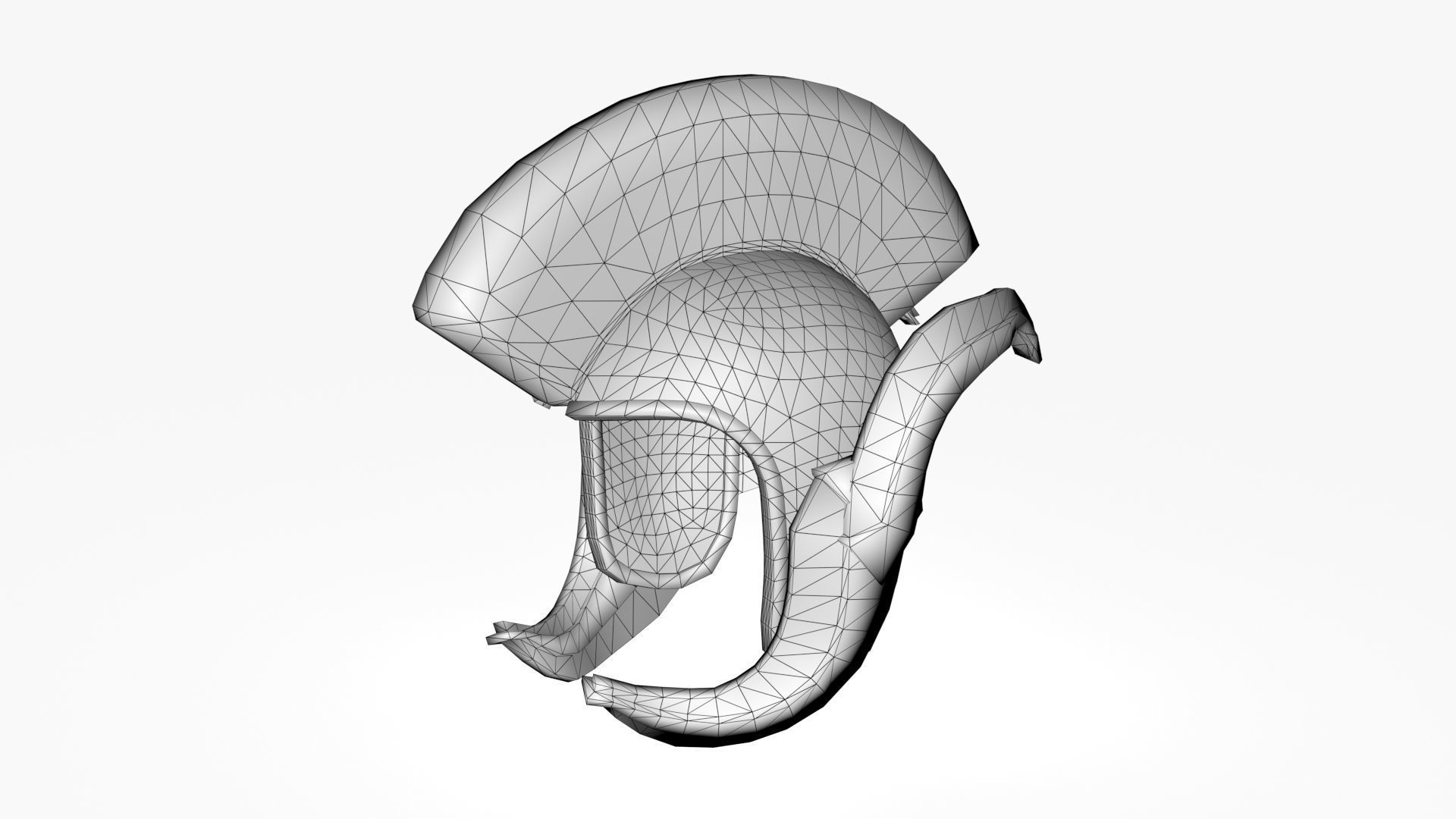 Roman Centurion Helmet Ancient Low-poly 3D model_15