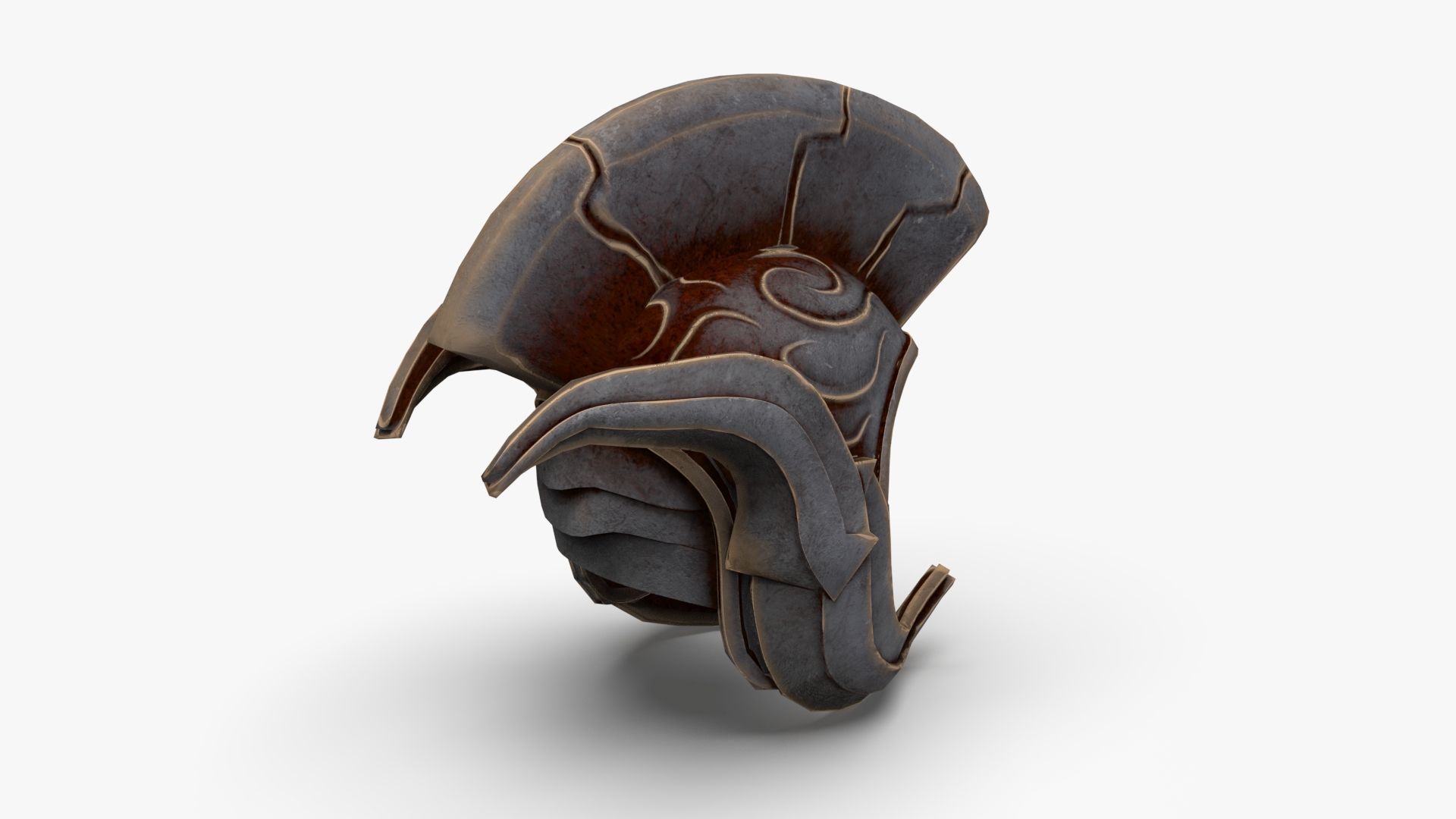 Roman Centurion Helmet Ancient Low-poly 3D model_13