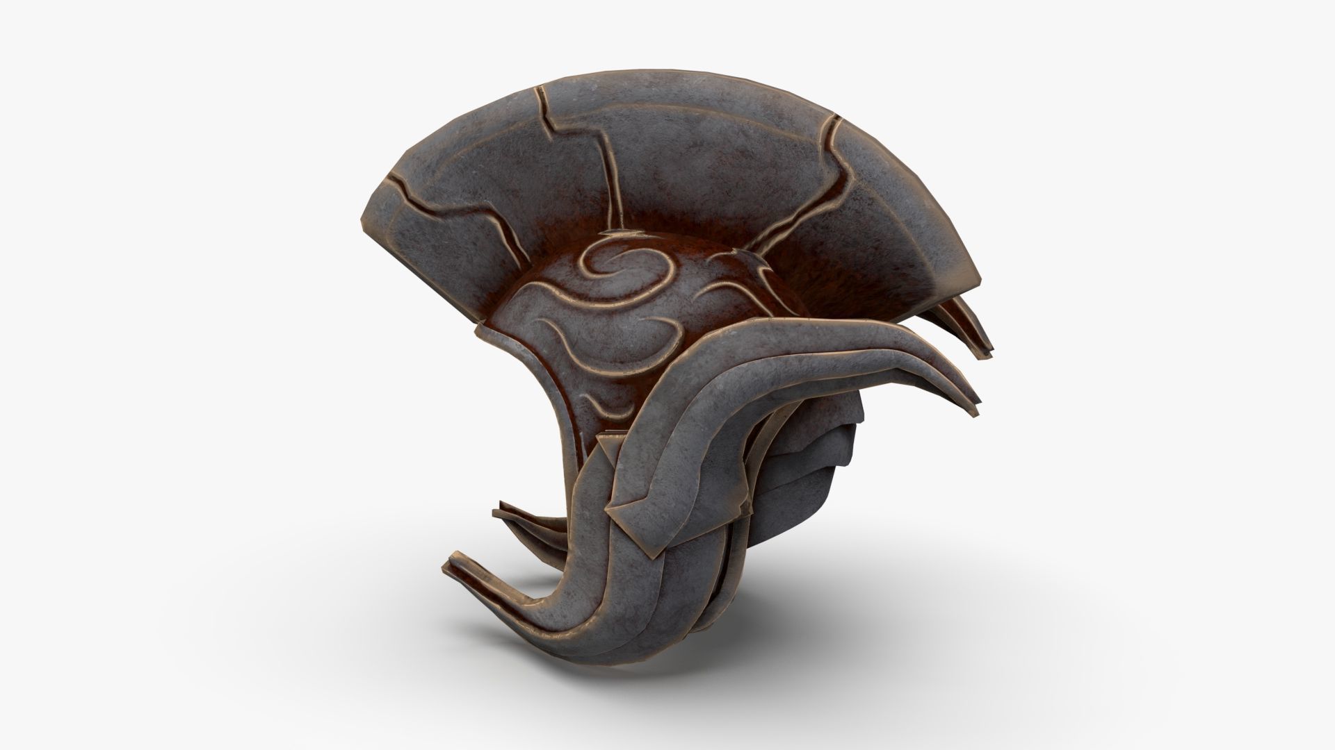 Roman Centurion Helmet Ancient Low-poly 3D model_4