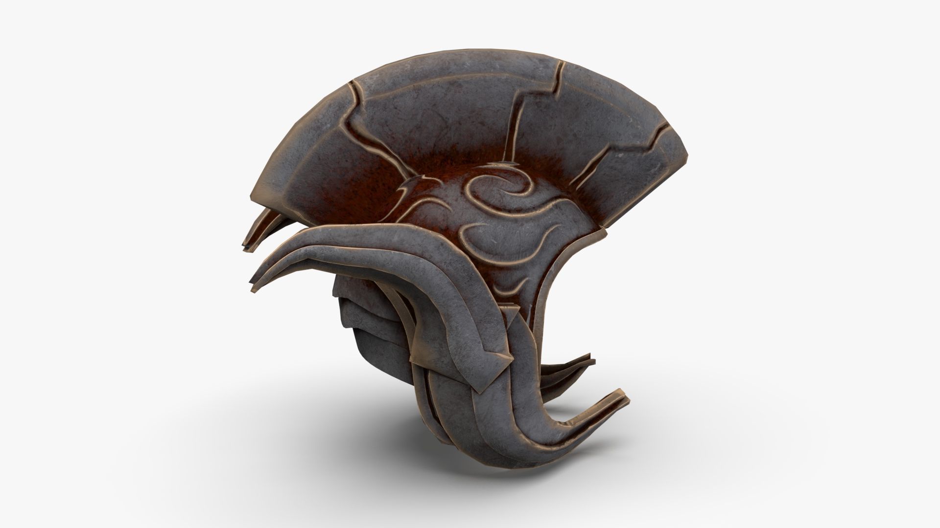 Roman Centurion Helmet Ancient Low-poly 3D model_12
