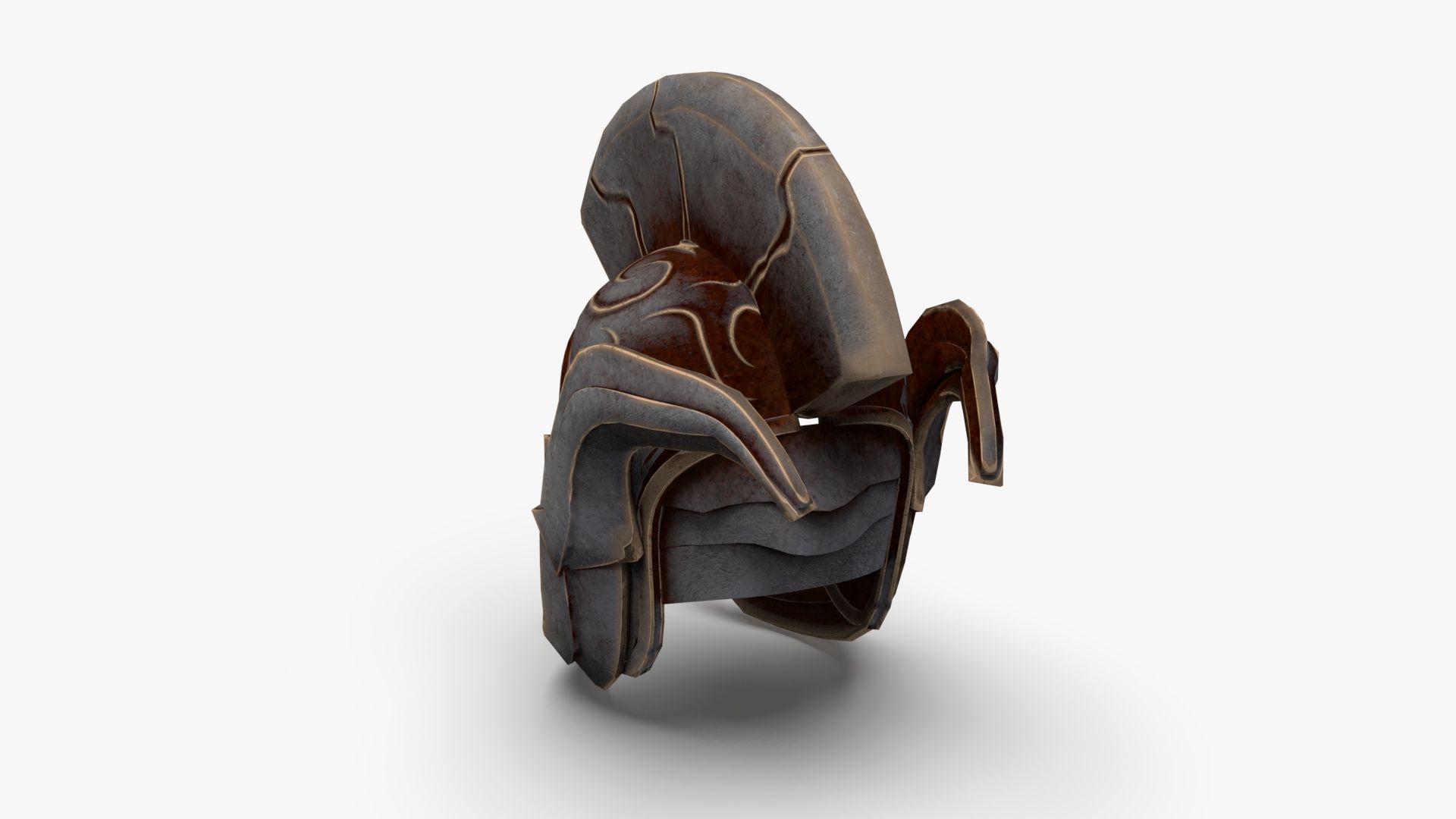 Roman Centurion Helmet Ancient Low-poly 3D model_2