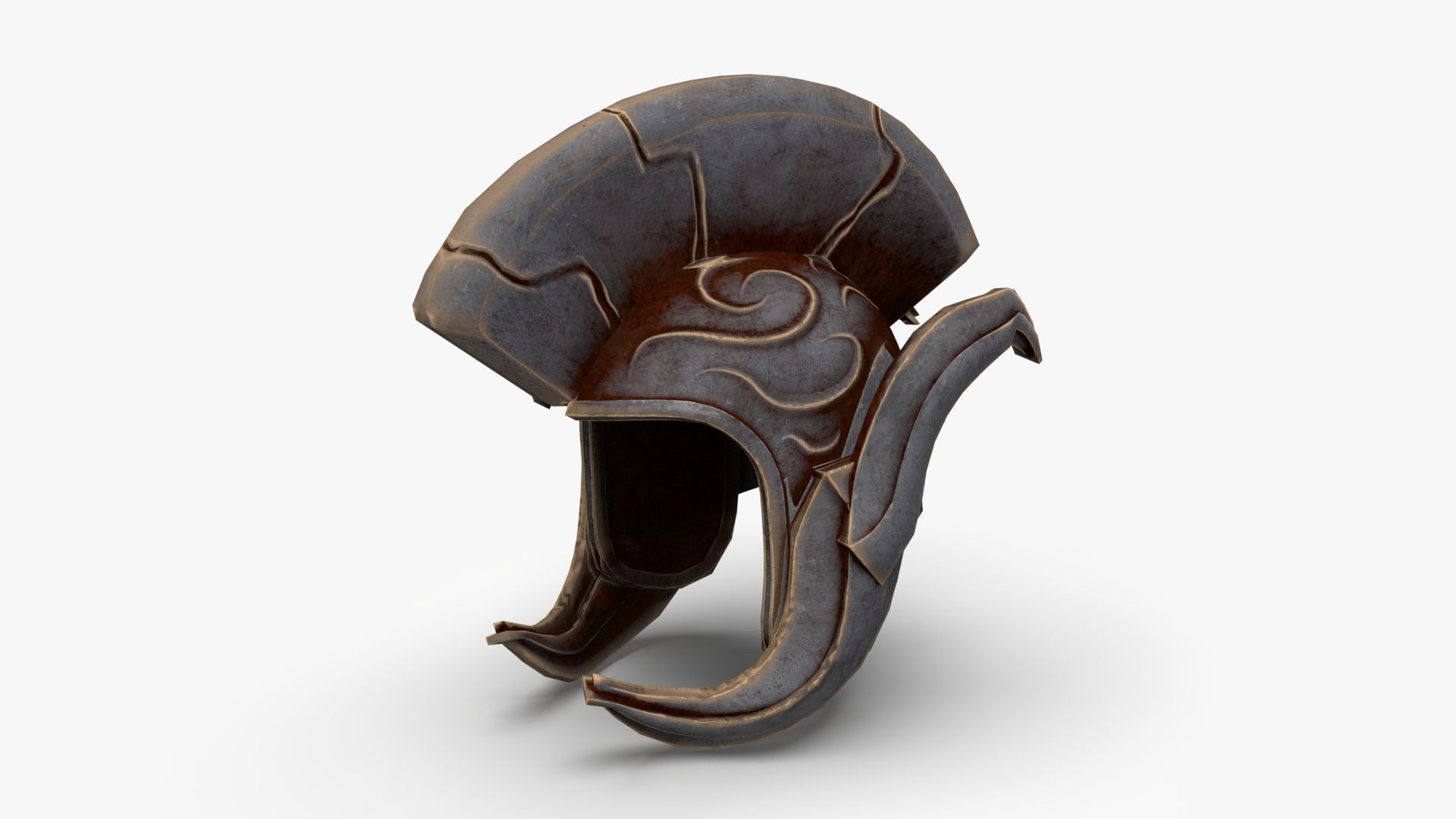 Roman Centurion Helmet Ancient Low-poly 3D model_6