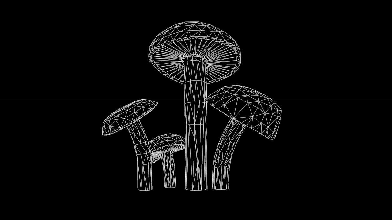 Red Cap Mushrooms 3D model_8