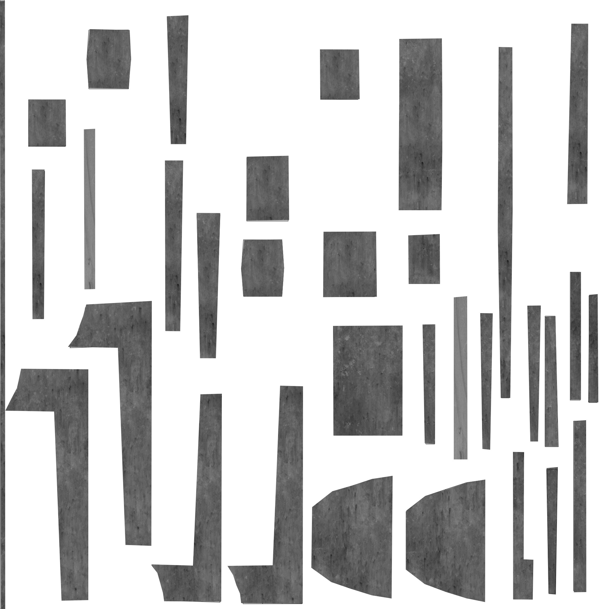 Dinner fork in rust metal and wooden handle Low-poly 3D model_16