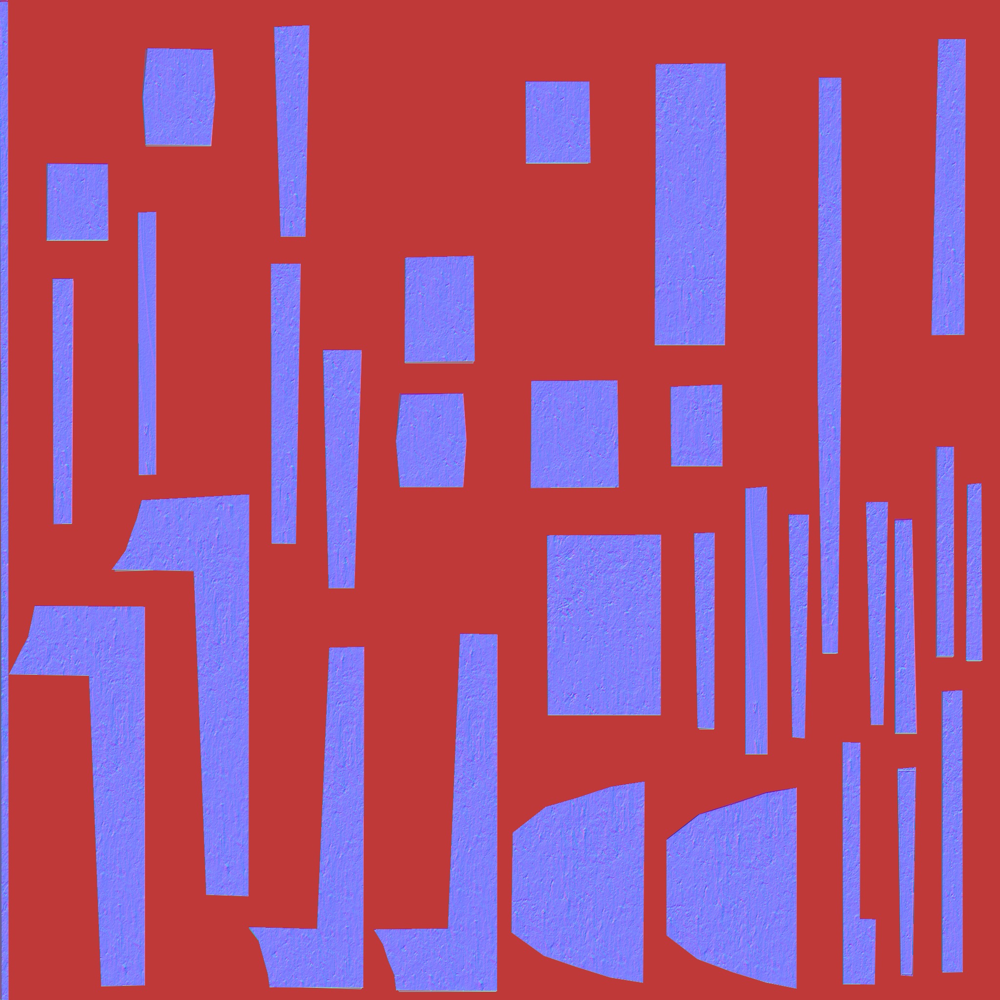 Dinner fork in rust metal and wooden handle Low-poly 3D model_15