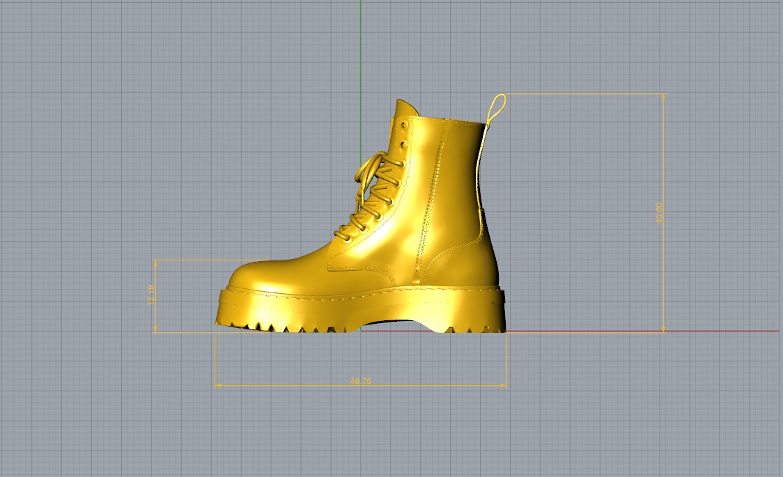 Shoes Pendant 3D print model 3D print model_13