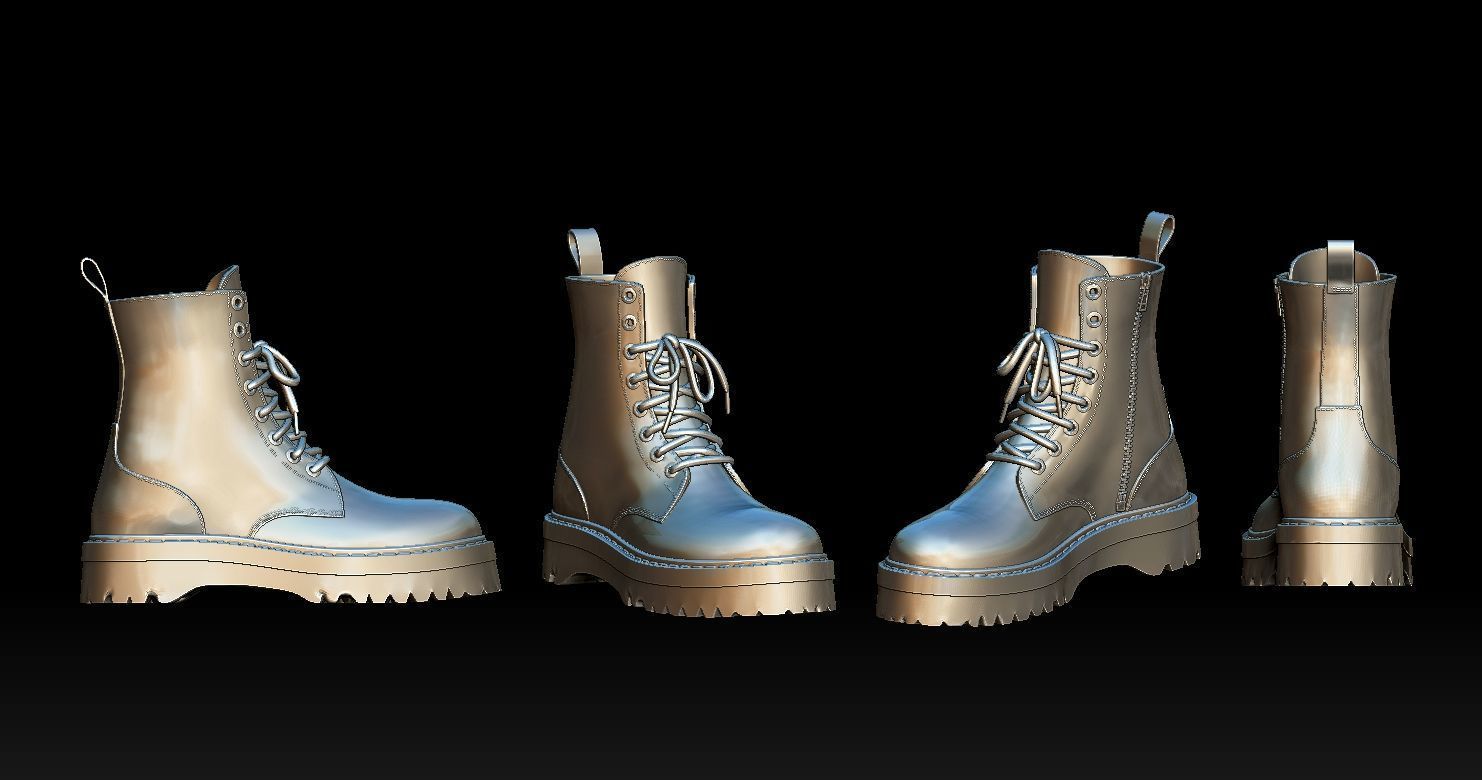 Shoes Pendant 3D print model 3D print model_29