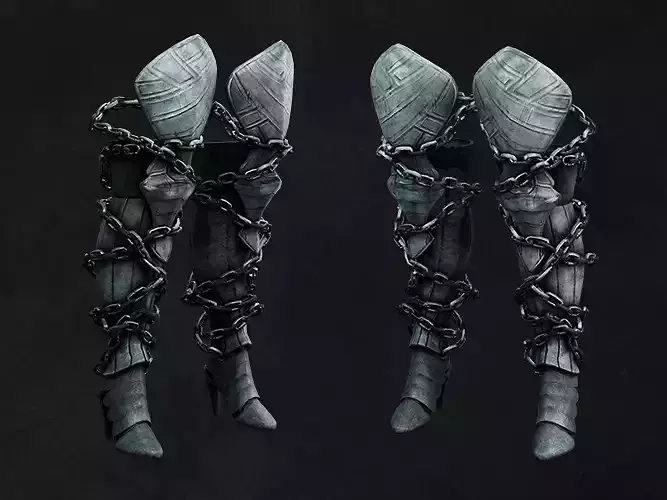 Gladiator Leg Warrior Game Lowpoly Chain