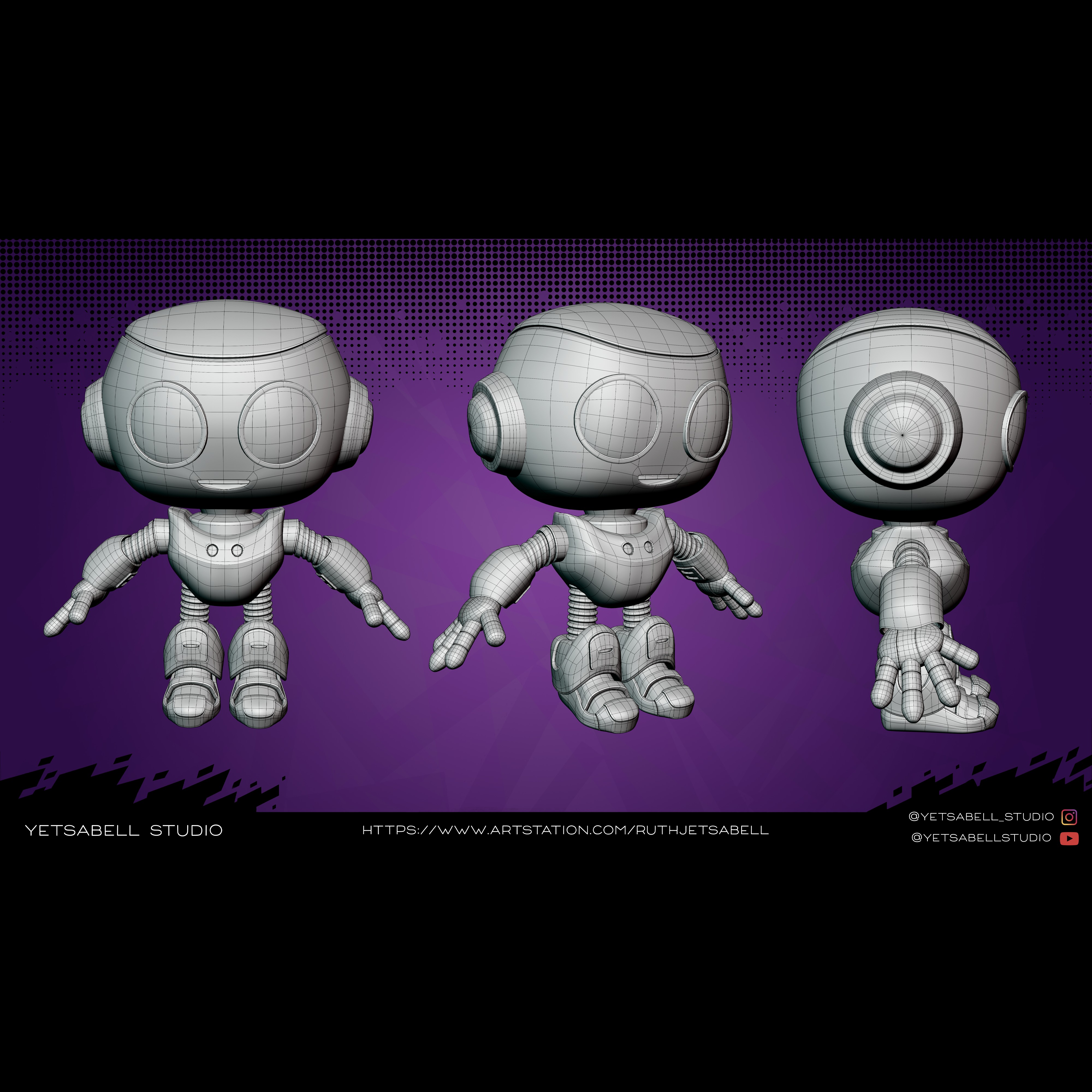 Robot Tierno y Amigable Compax99 3D model_1