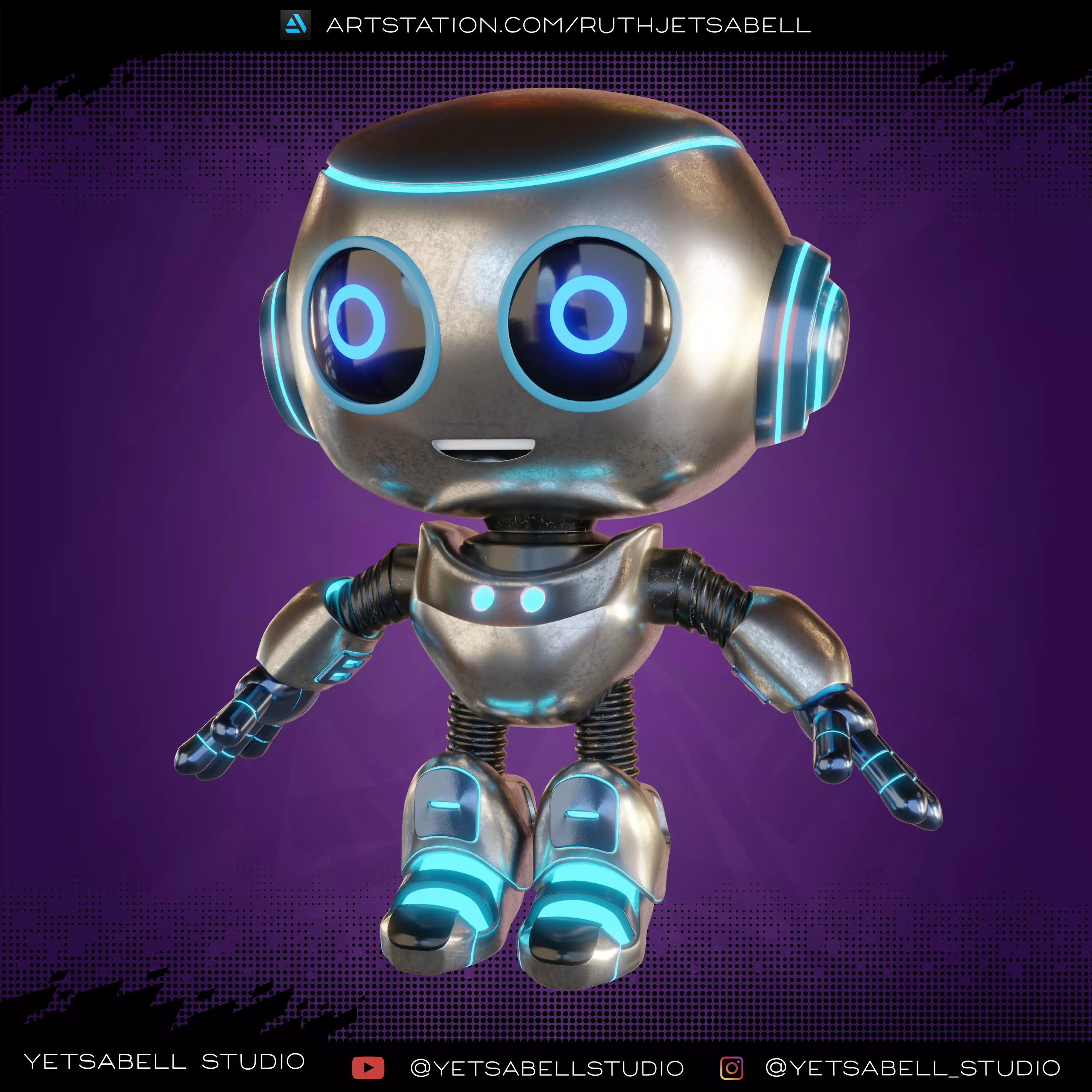 Robot Tierno y Amigable Compax99 3D model_0