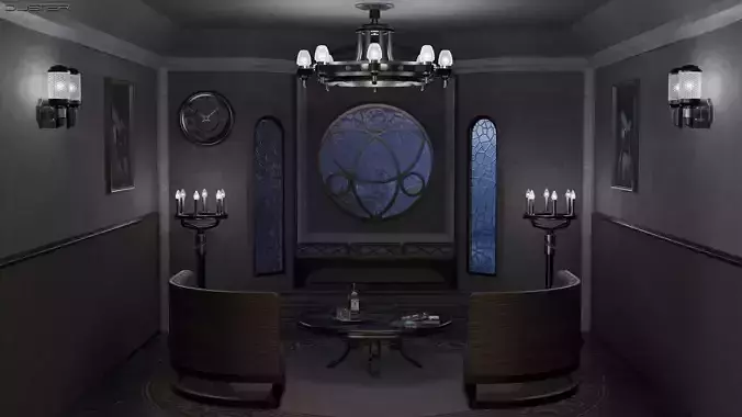 Modern Gothic Room