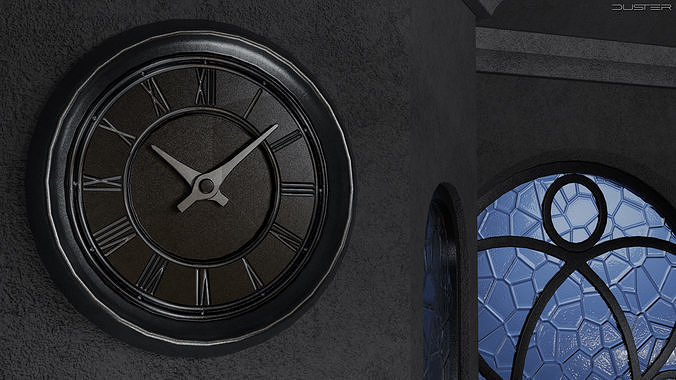 Modern Gothic Room 3D model 4