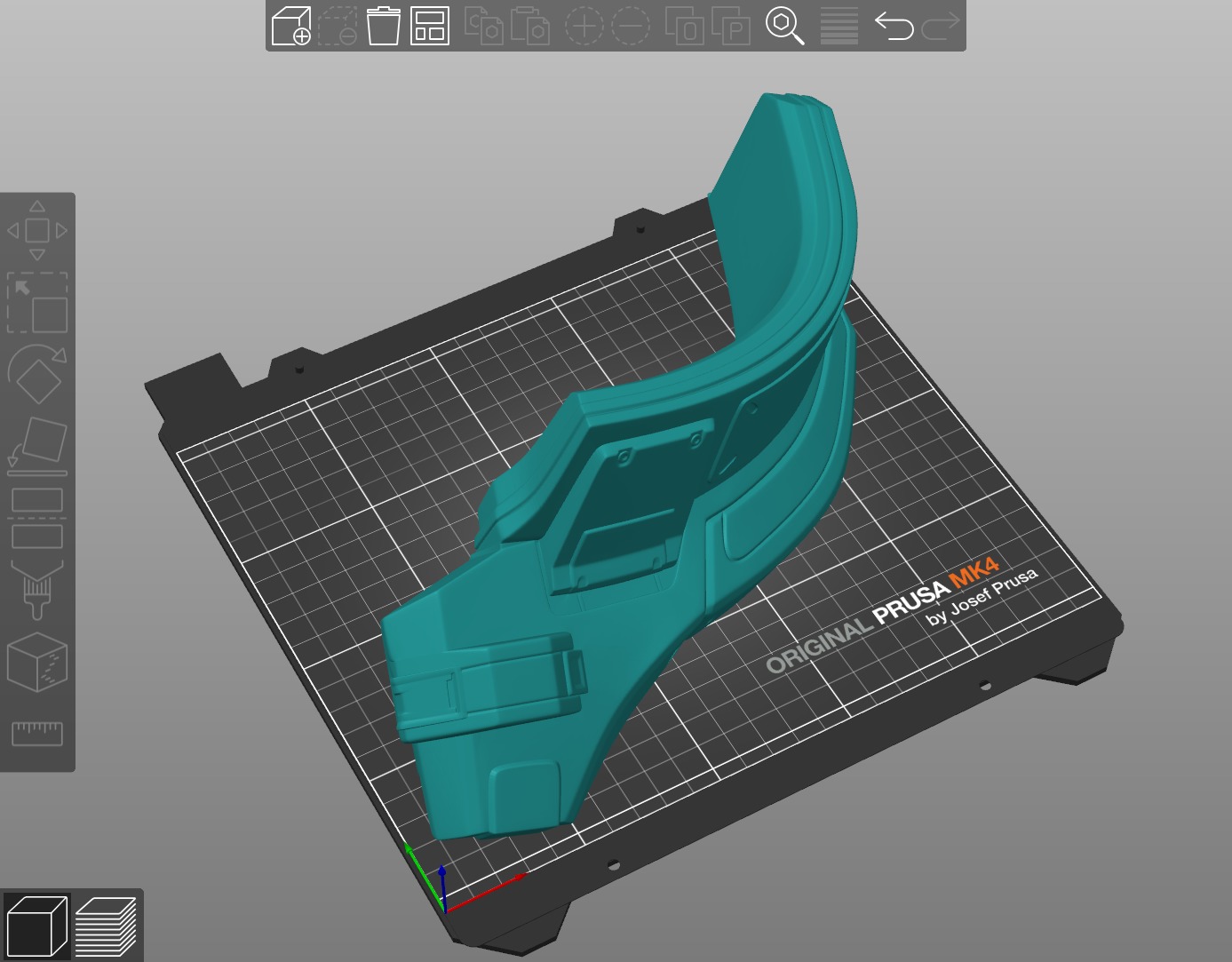 Dueling Gorget chest attachment 3d print file 3D print model_4