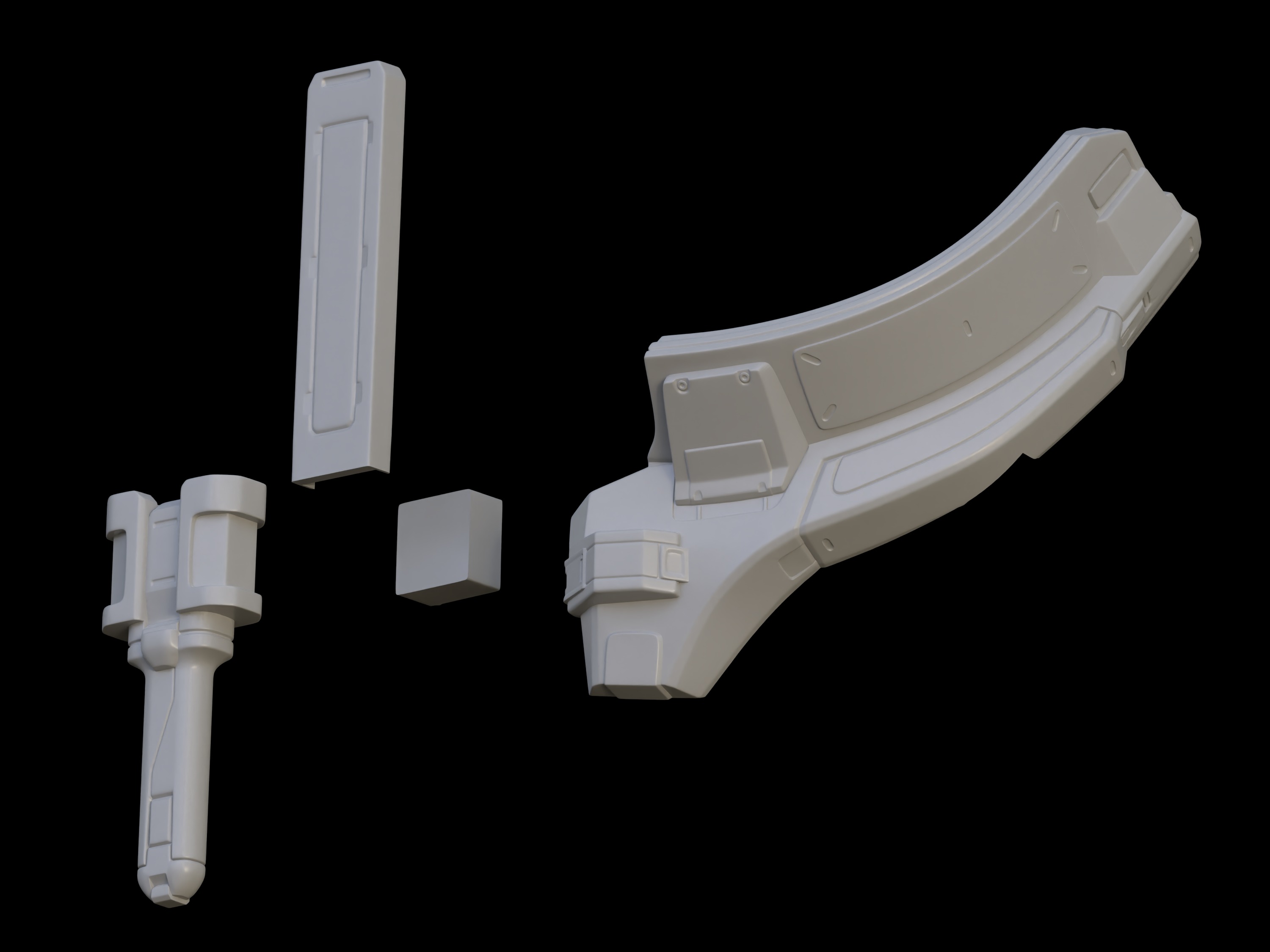 Dueling Gorget chest attachment 3d print file 3D print model_3