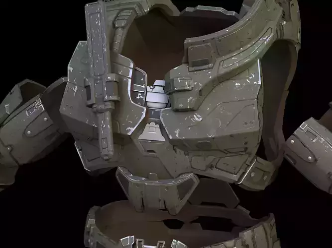 Dueling Gorget chest attachment 3d print file 3D print model
