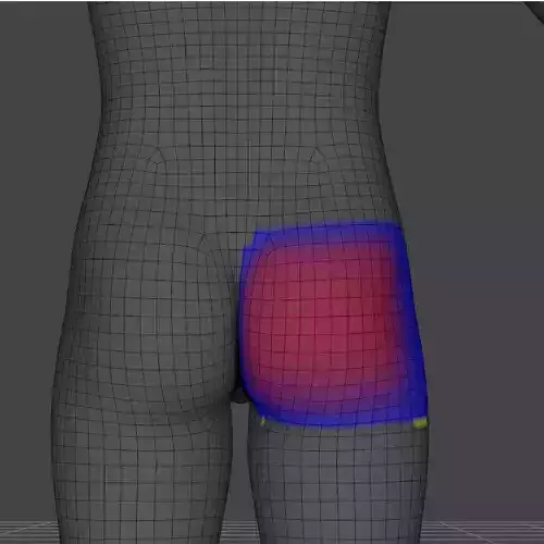 Genesis 9 Skeleton With Glute Belly and Thigh Bones