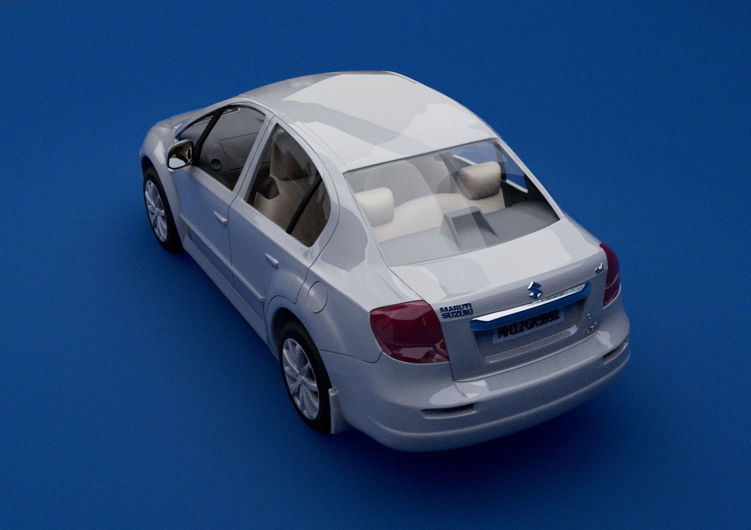 Suzuki Sx4 car 3D print model_2