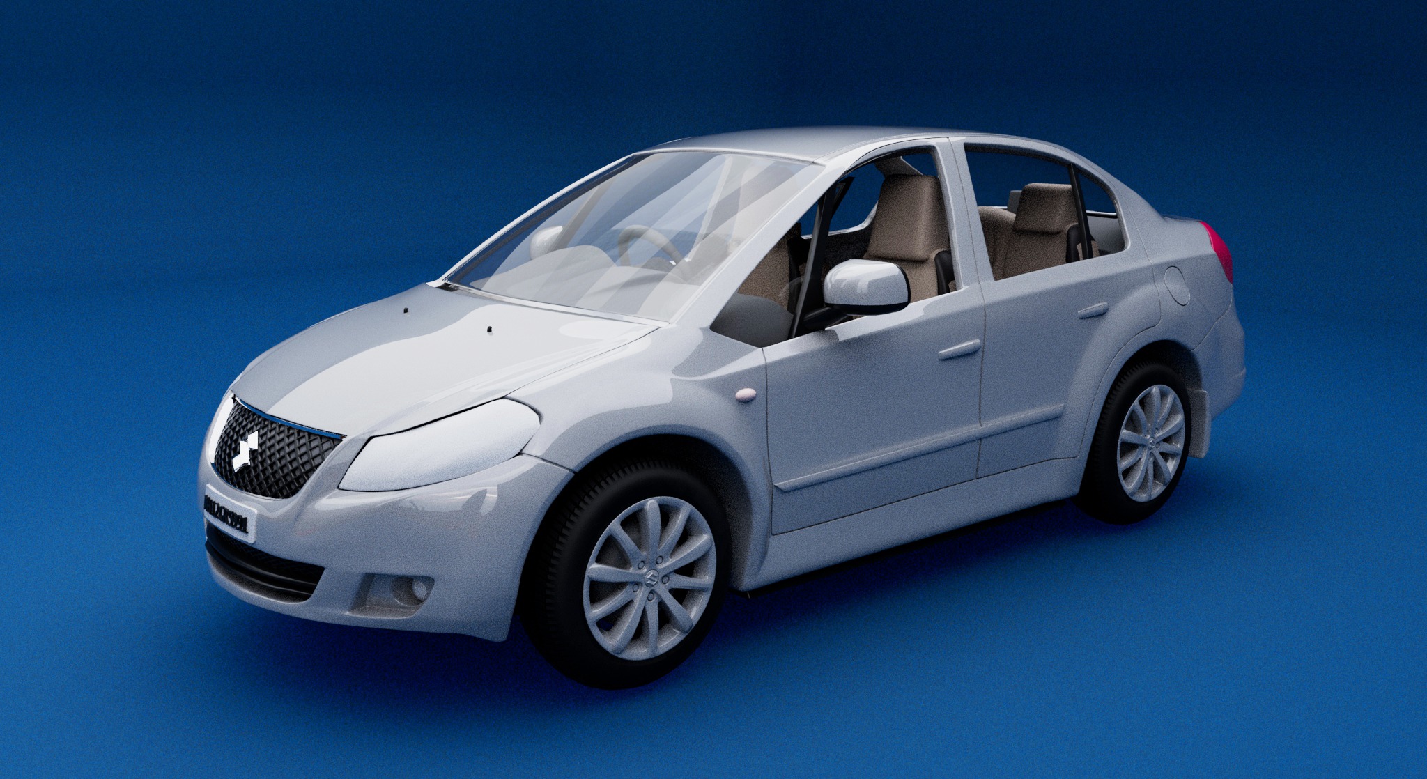Suzuki Sx4 car 3D print model_1
