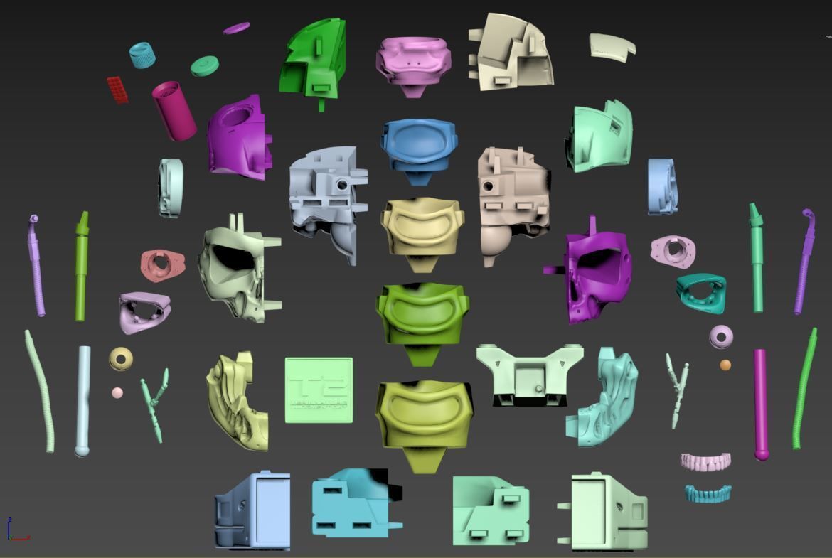 T-800 Skull Terminator 2 Judgment Day V3 Replica 3D print model_11