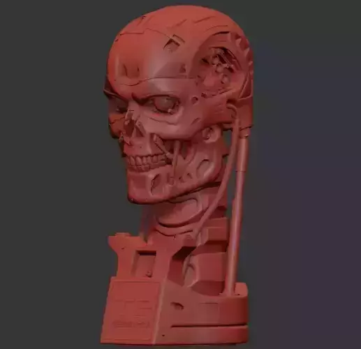 T-800 Skull Terminator 2 Judgment Day V3 Replica 3D print model