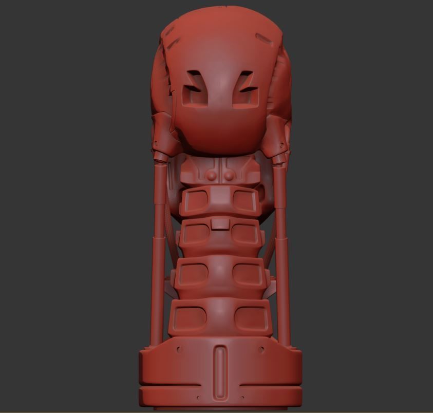 T-800 Skull Terminator 2 Judgment Day V3 Replica 3D print model_5