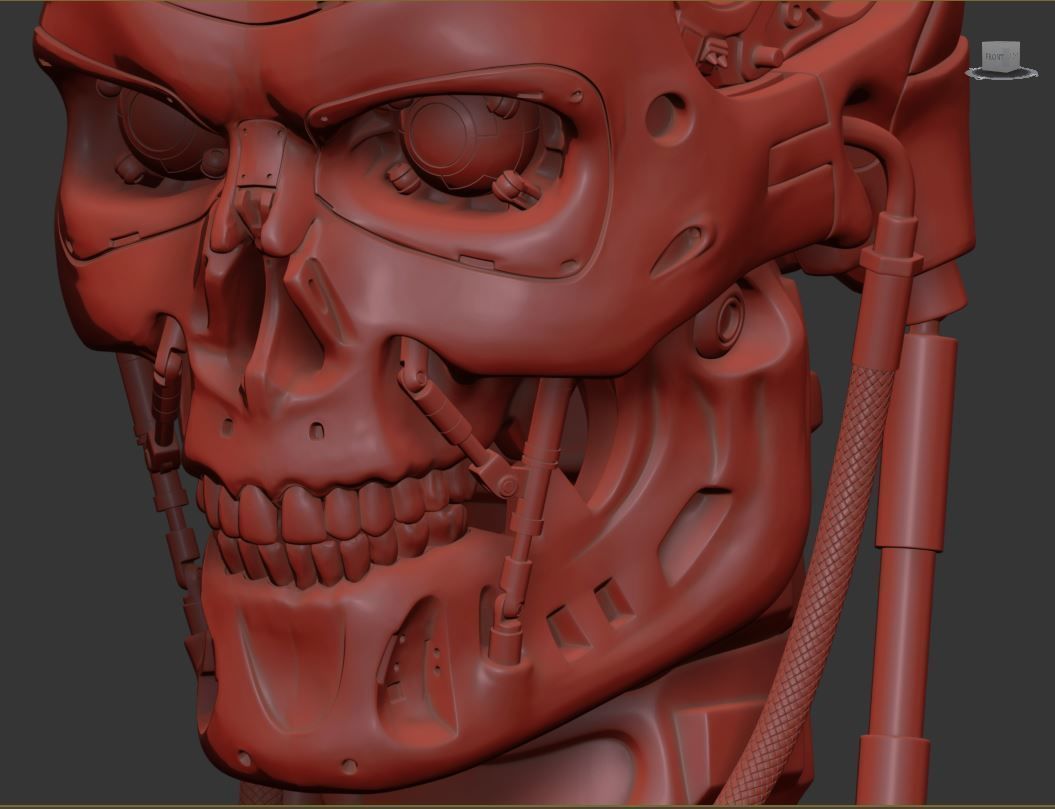 T-800 Skull Terminator 2 Judgment Day V3 Replica 3D print model_2