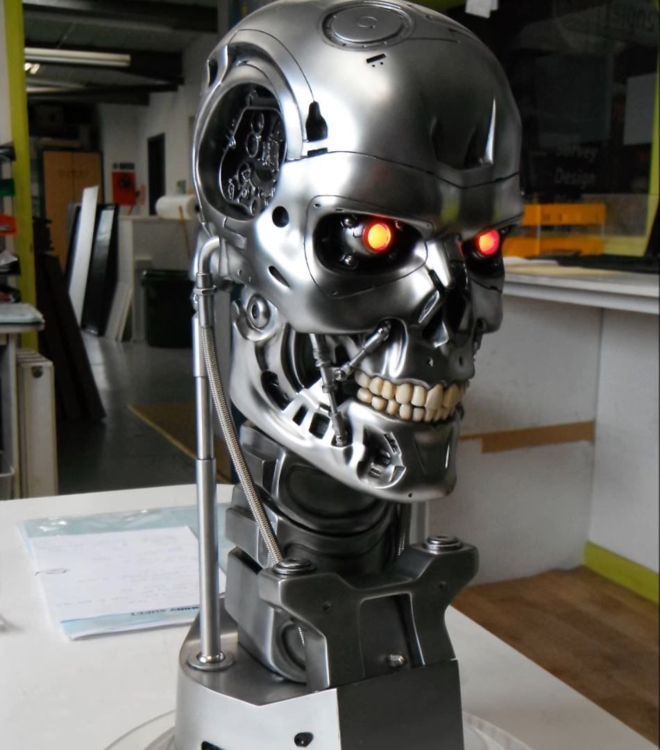 T-800 Skull Terminator 2 Judgment Day V3 Replica 3D print model_24