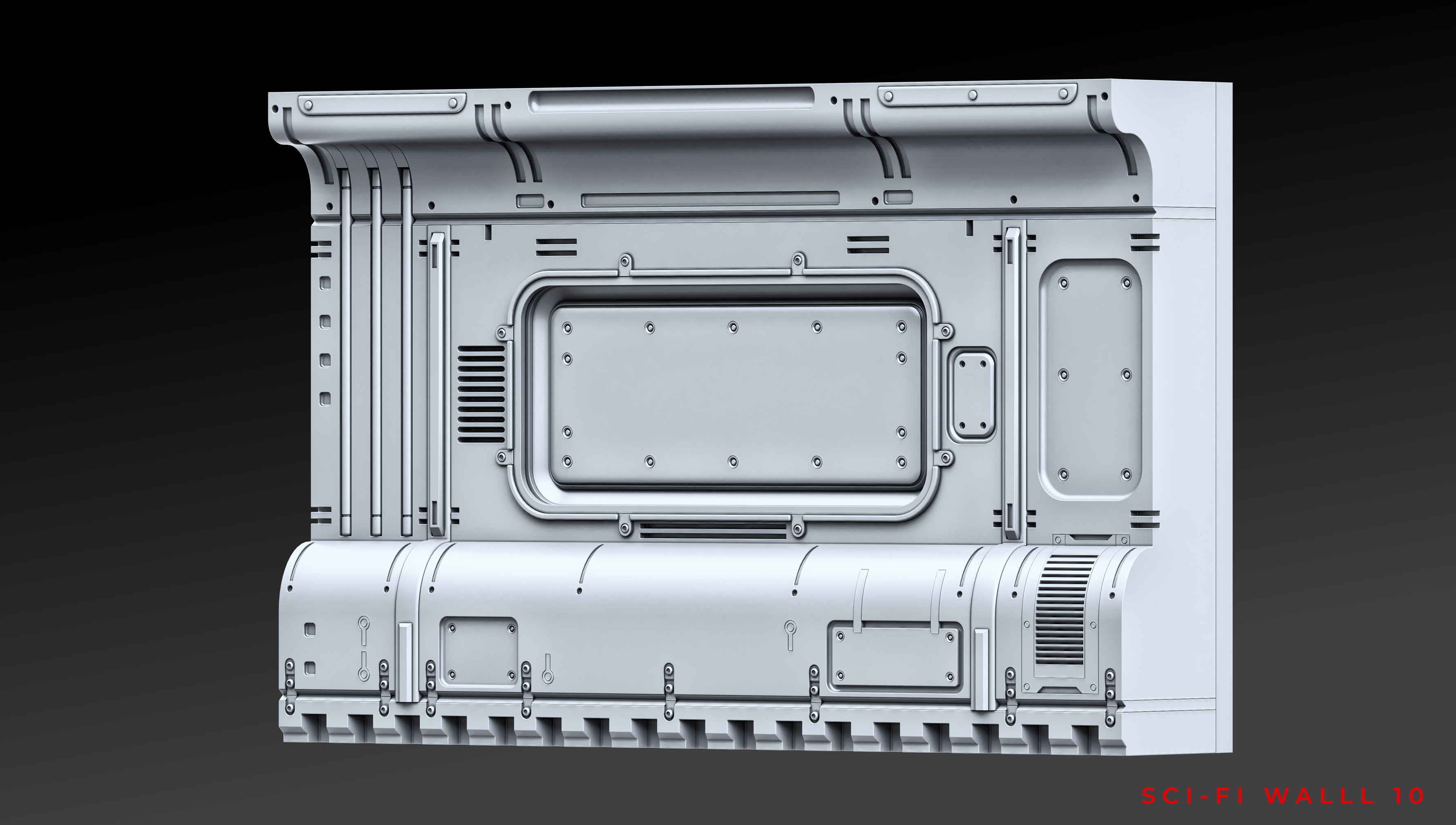 SCI-FI WALL PANELS VOL 04 3D model_19