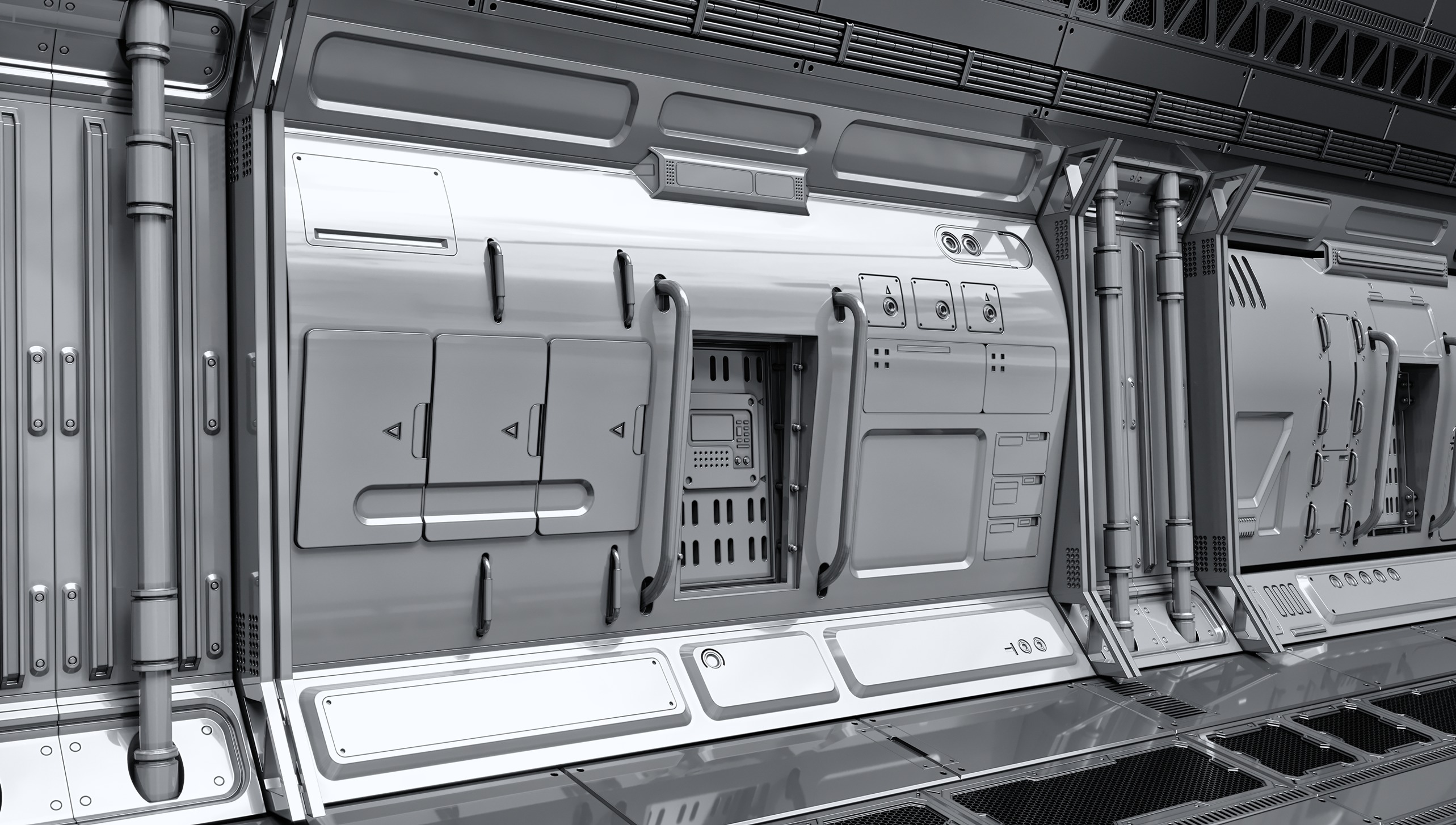 SCI-FI WALL PANELS VOL 04 3D model_12