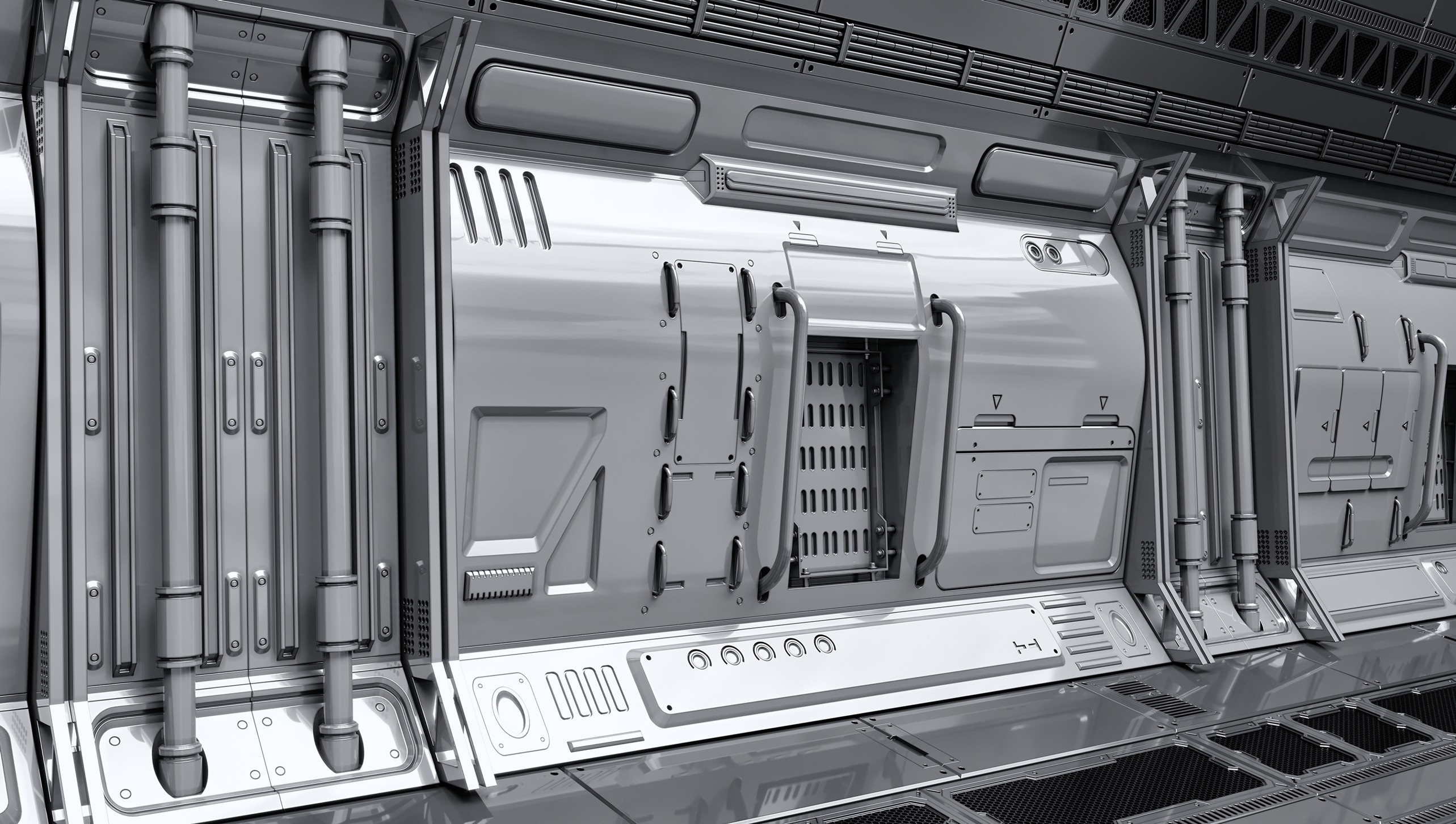 SCI-FI WALL PANELS VOL 04 3D model_10