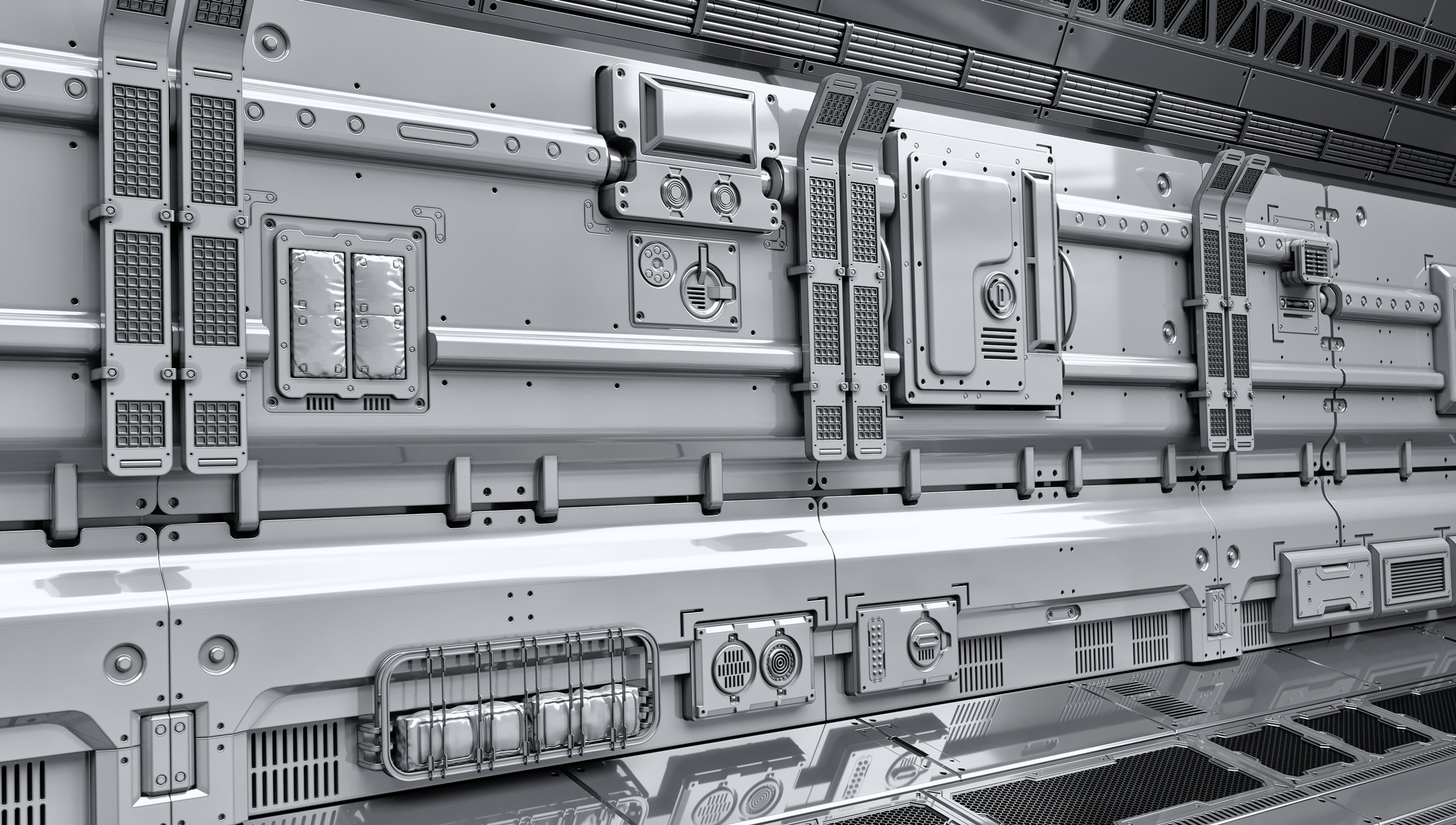 SCI-FI WALL PANELS VOL 04 3D model_2