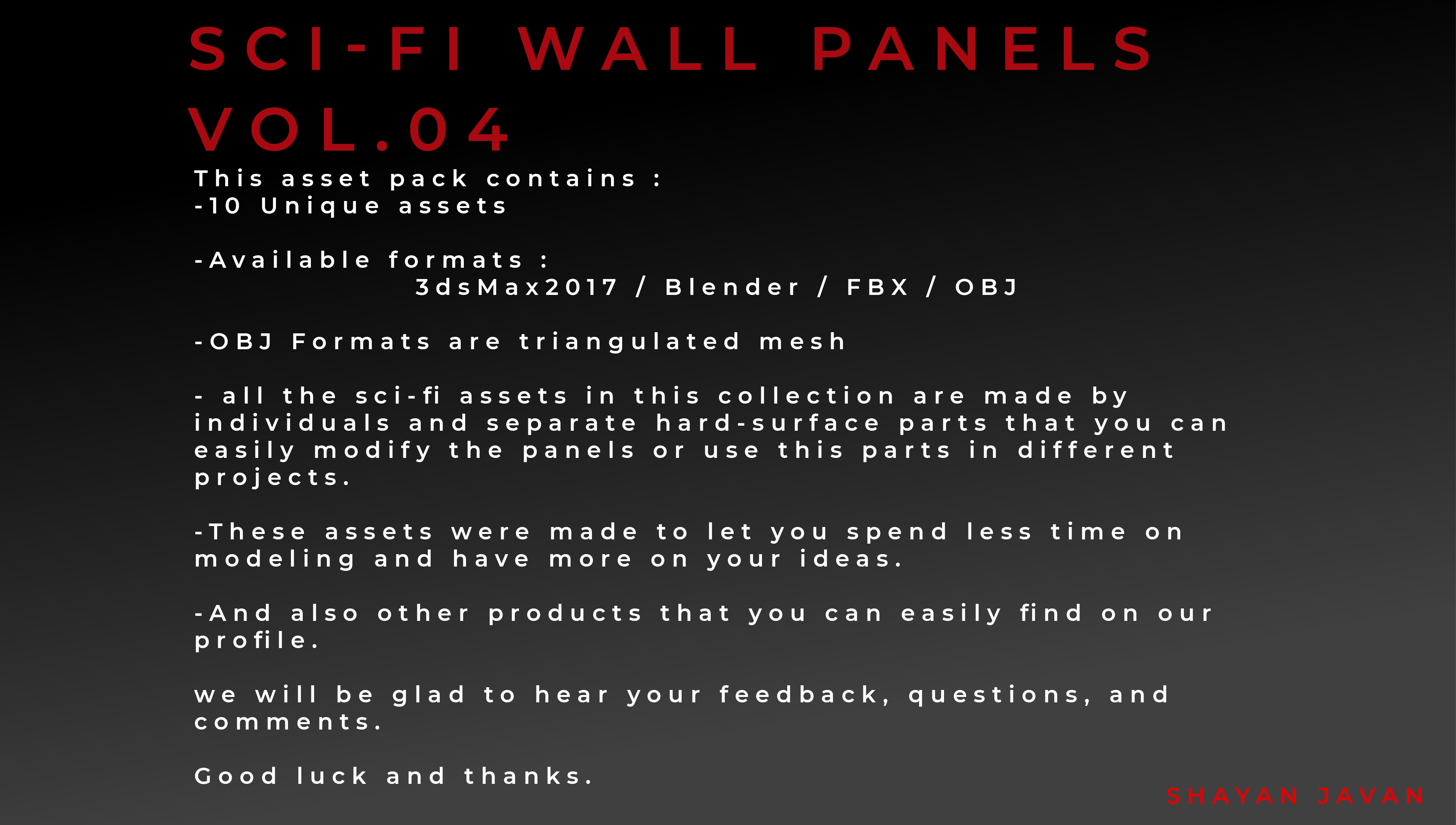 SCI-FI WALL PANELS VOL 04 3D model_21