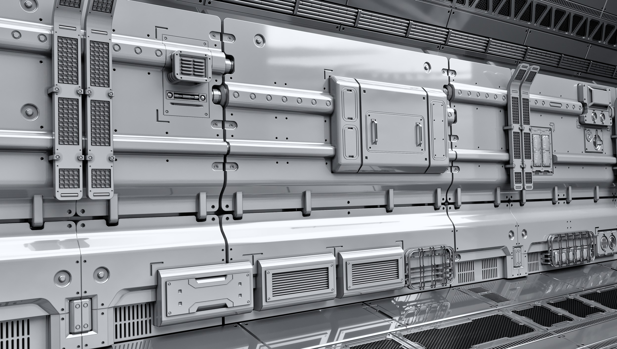 SCI-FI WALL PANELS VOL 04 3D model_4