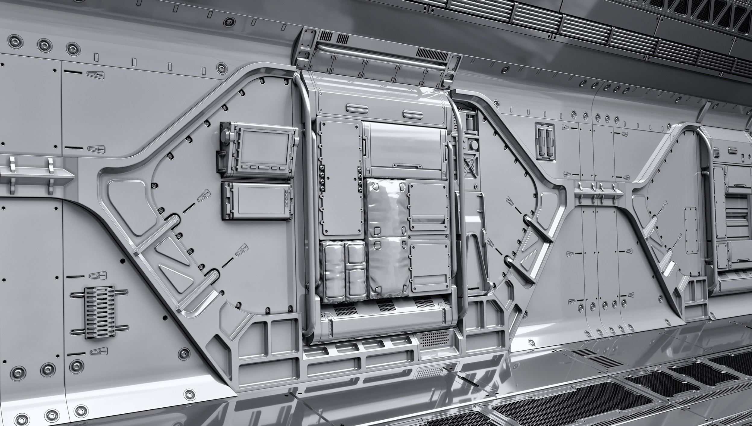 SCI-FI WALL PANELS VOL 04 3D model_8