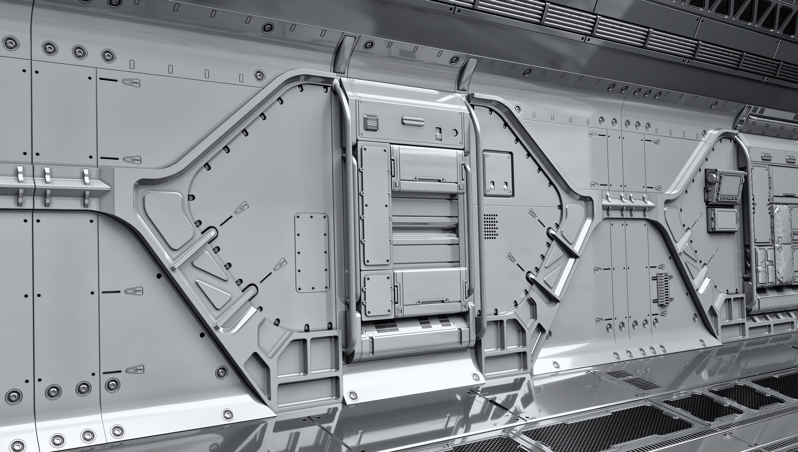 SCI-FI WALL PANELS VOL 04 3D model_6