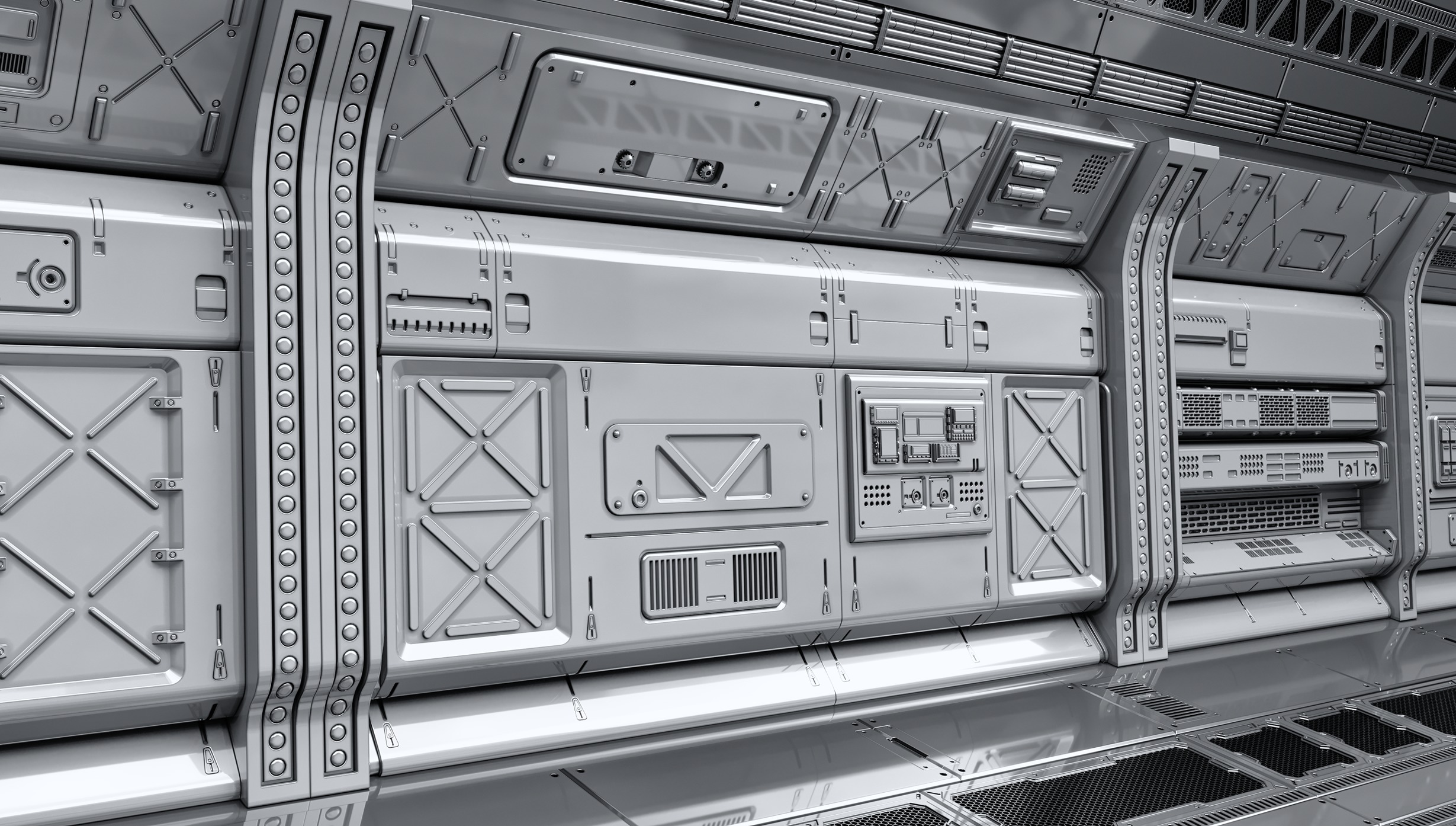 SCI-FI WALL PANELS VOL 04 3D model_16