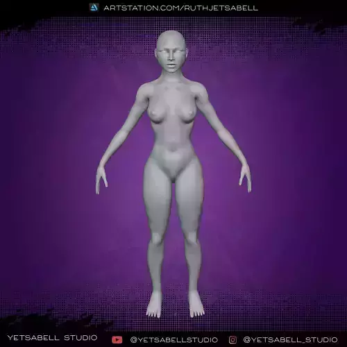 Cuerpo Femenino Hermoso 3D model