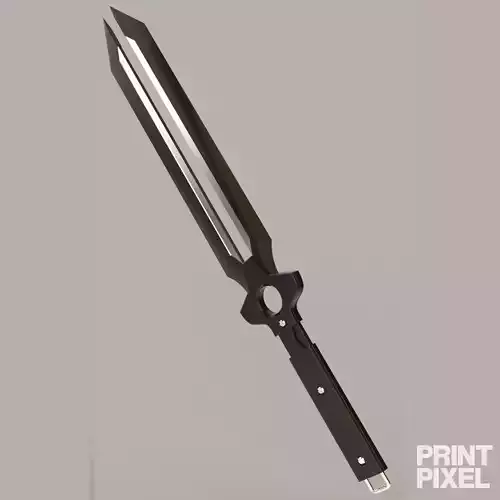 Heis Knife Replica Darker Than Black Weapon 3D print model