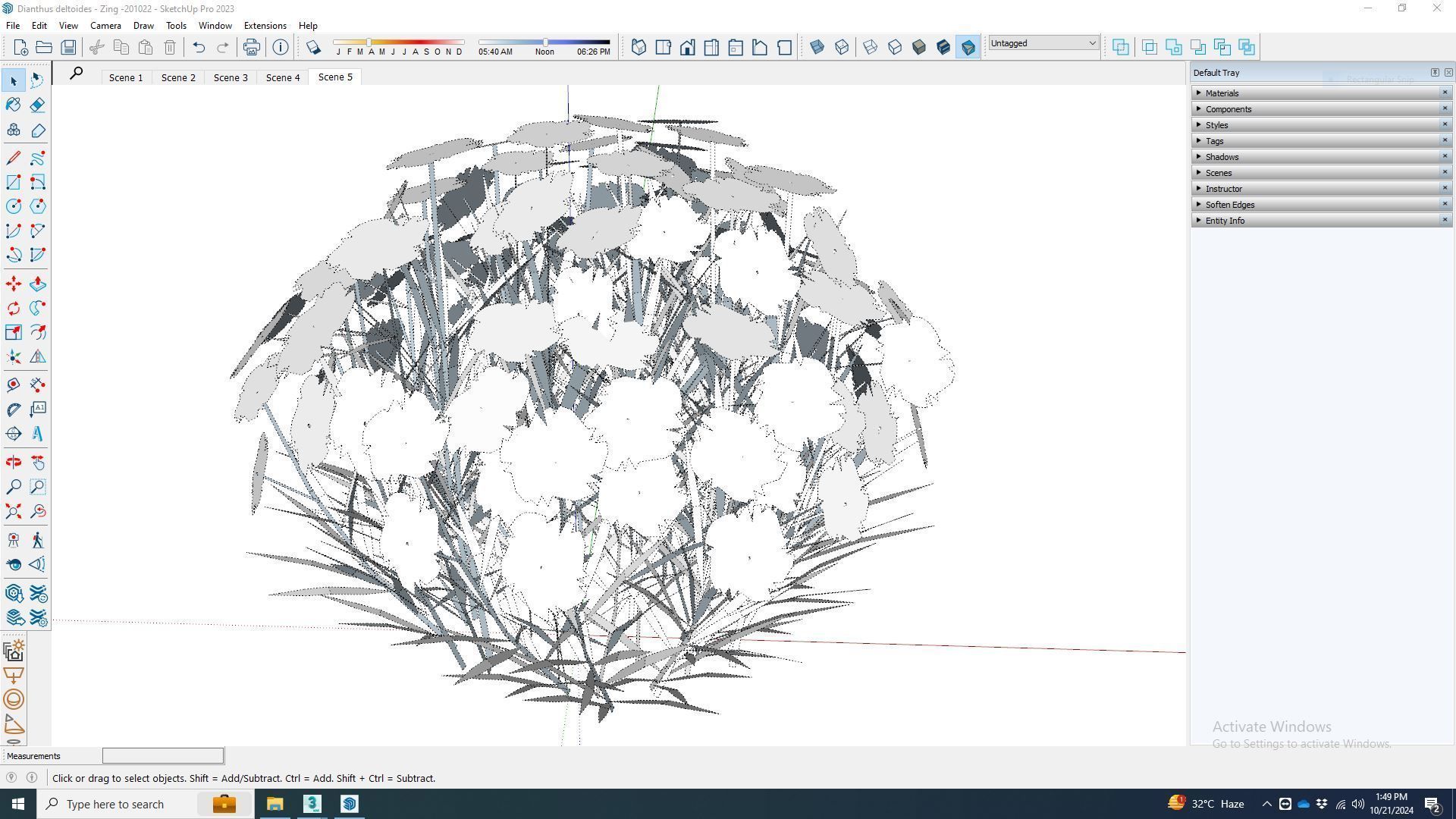 Plant   Dianthus deltoides - Zing   3D model_8