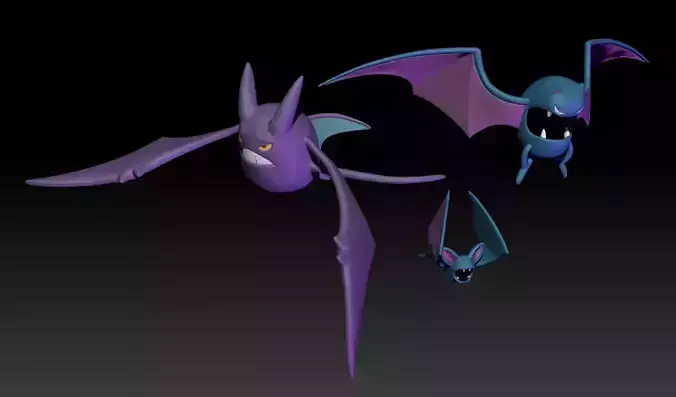 Pokemon Zubat Golbat Crobat