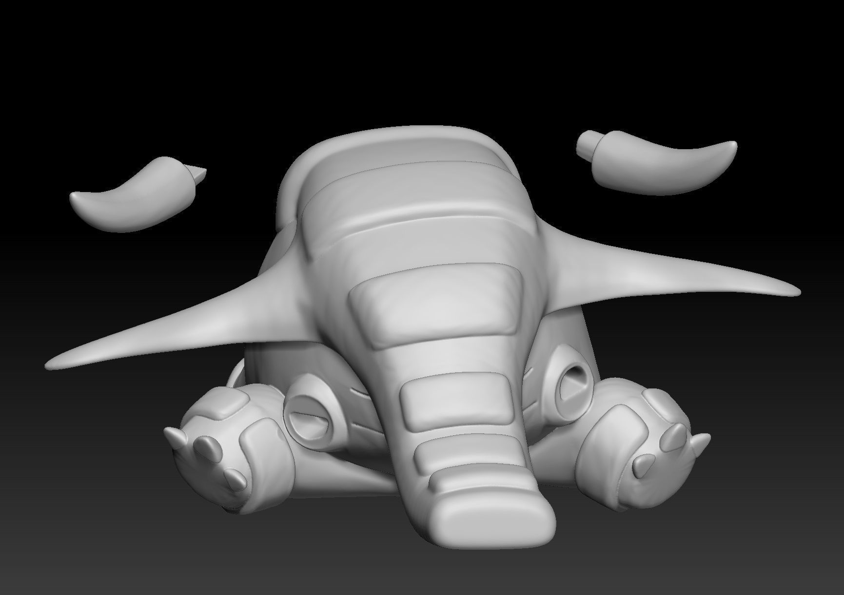 Pokemon Phanpy Donphan 3D print model_3