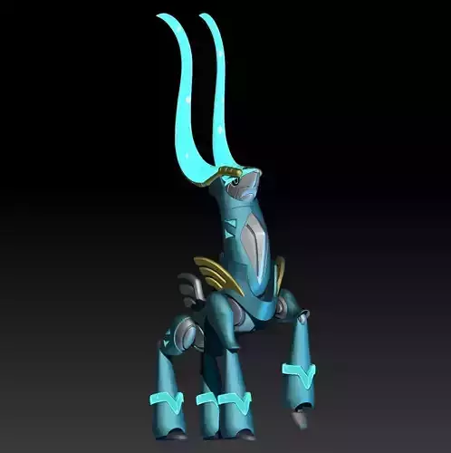 Pokemon Paradox Future Cobalion Iron Crown 3D print model