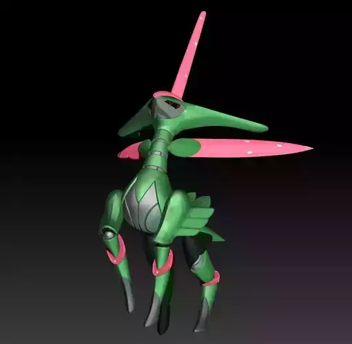 Pokemon Paradox Future Virizion Iron Leaves 3D print model
